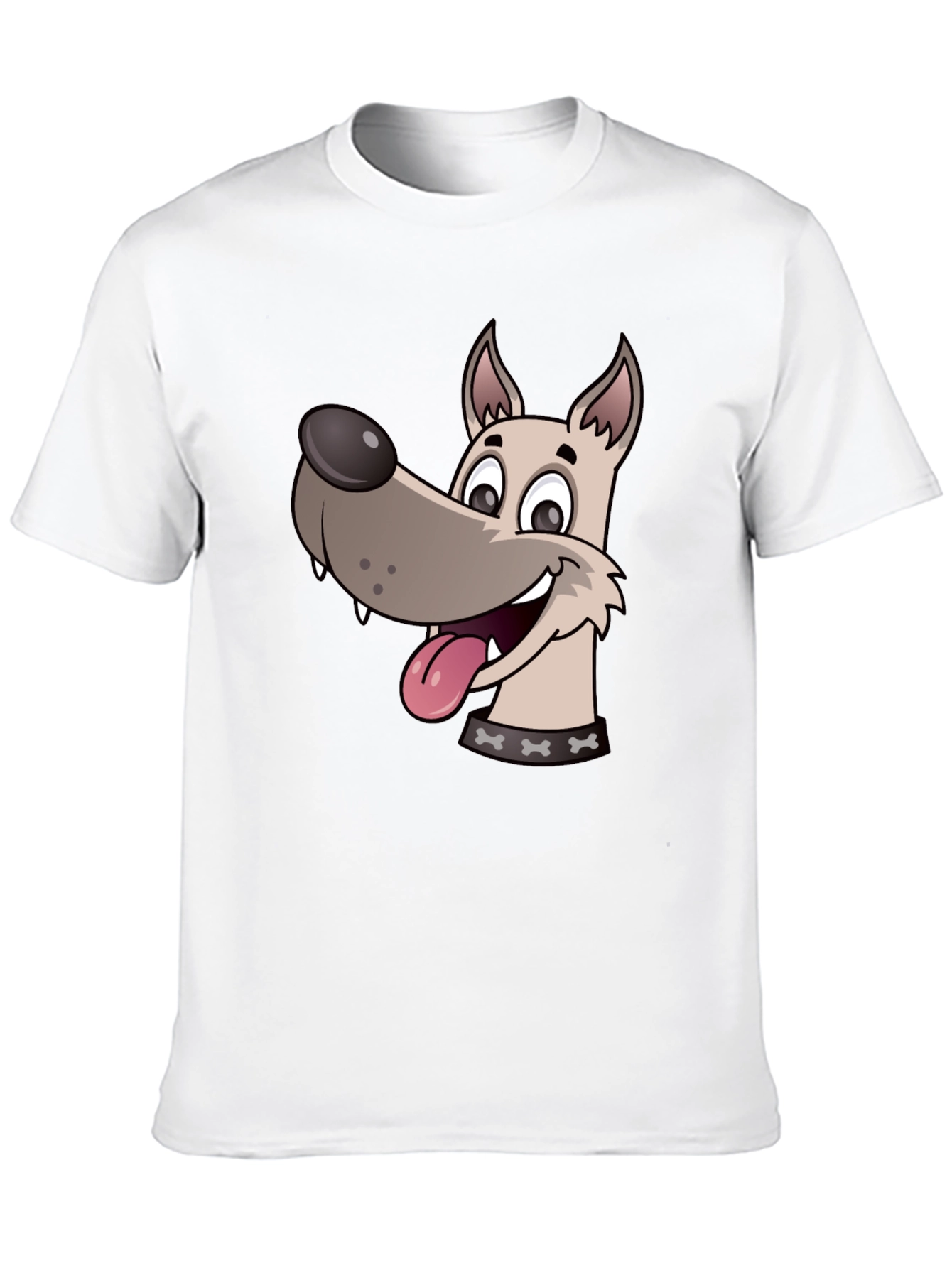 Dog Cartoon Black T-Shirt