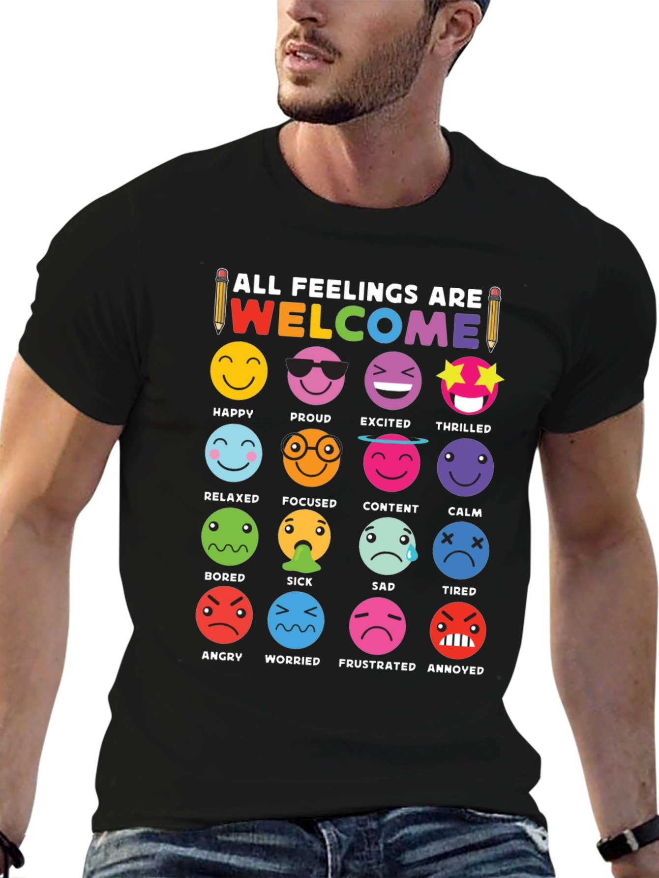 Emotional Expression T-Shirt - All Feelings Are Welcome