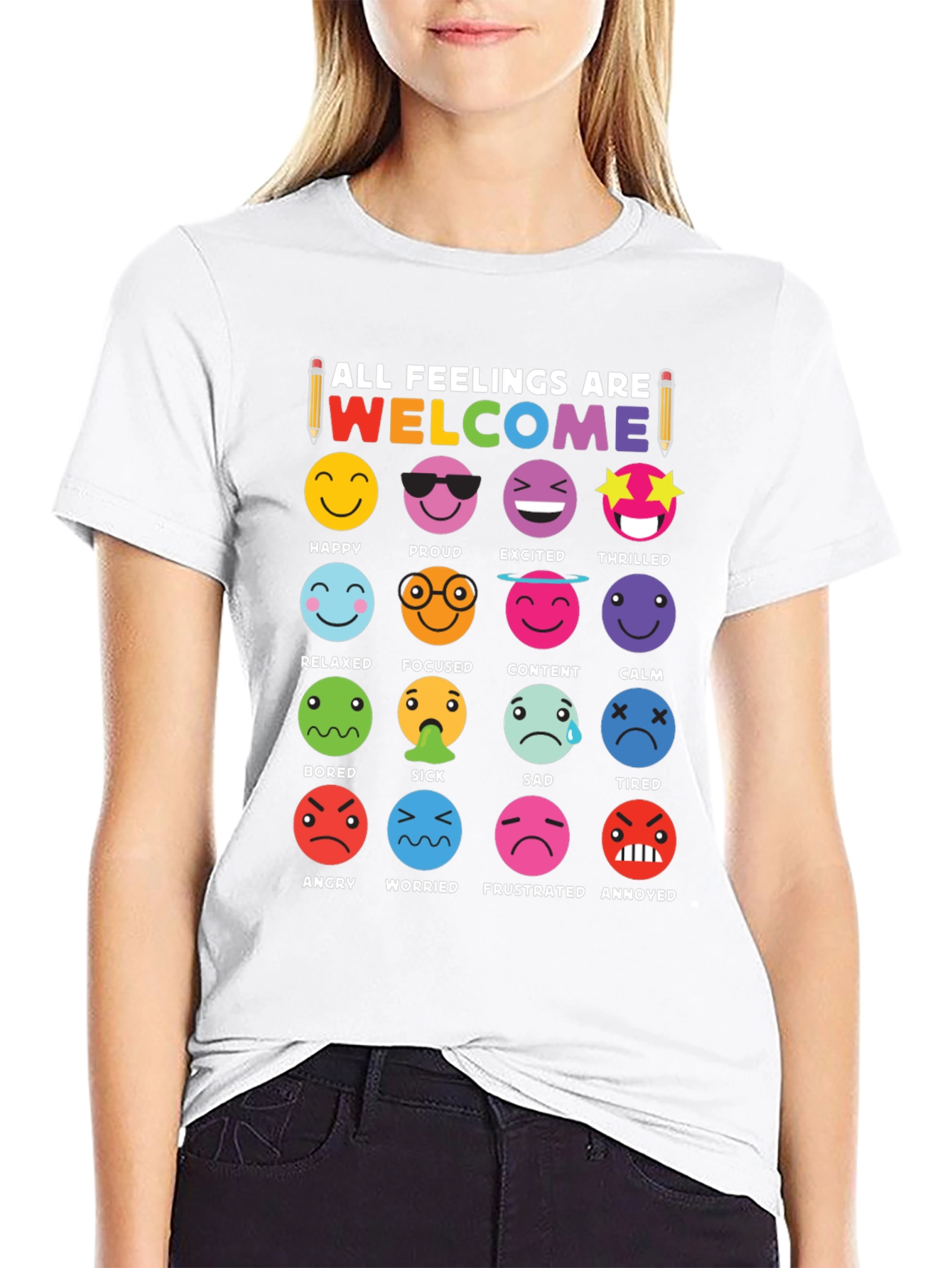 Emotional Expression T-Shirt - All Feelings Are Welcome