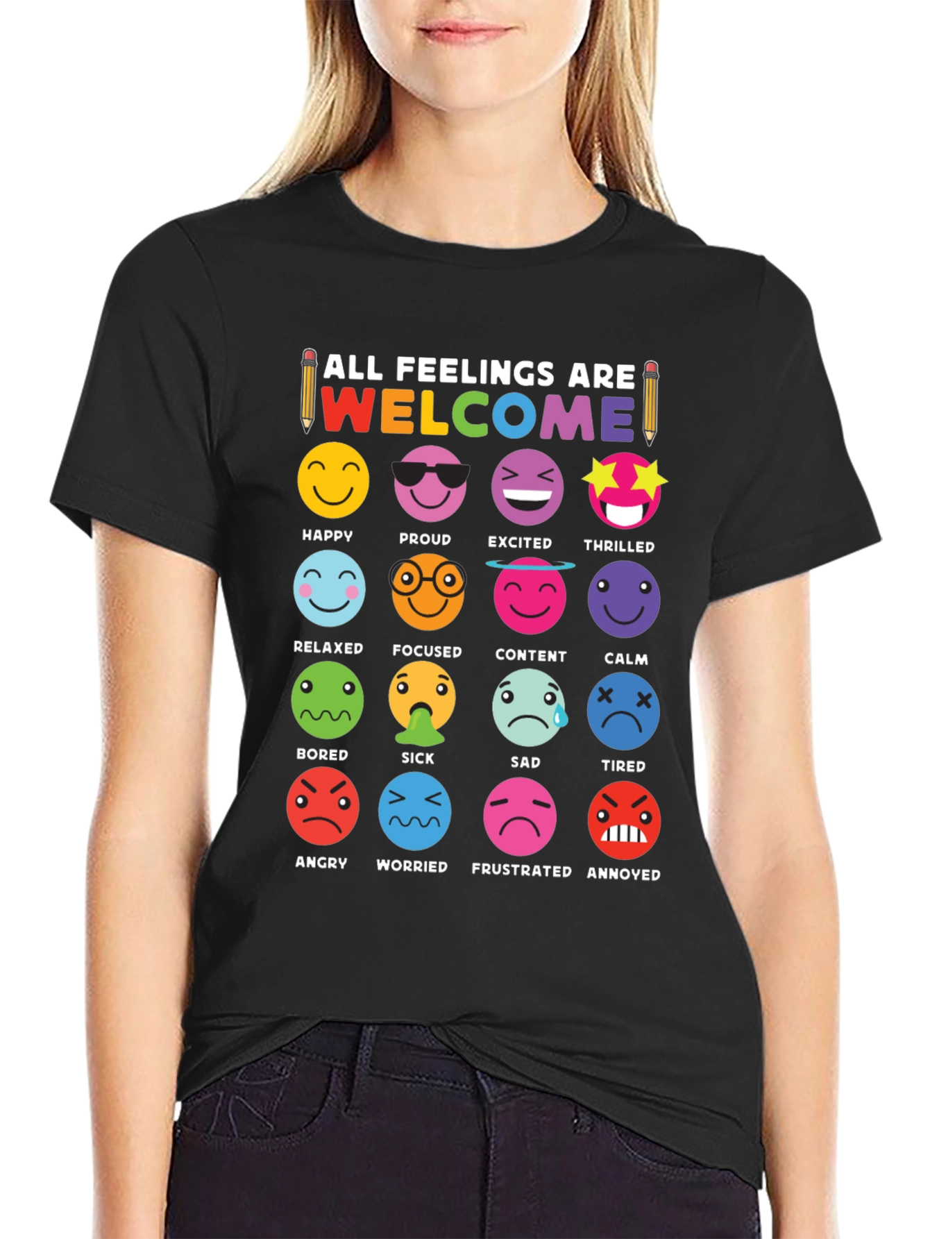 Emotional Expression T-Shirt - All Feelings Are Welcome