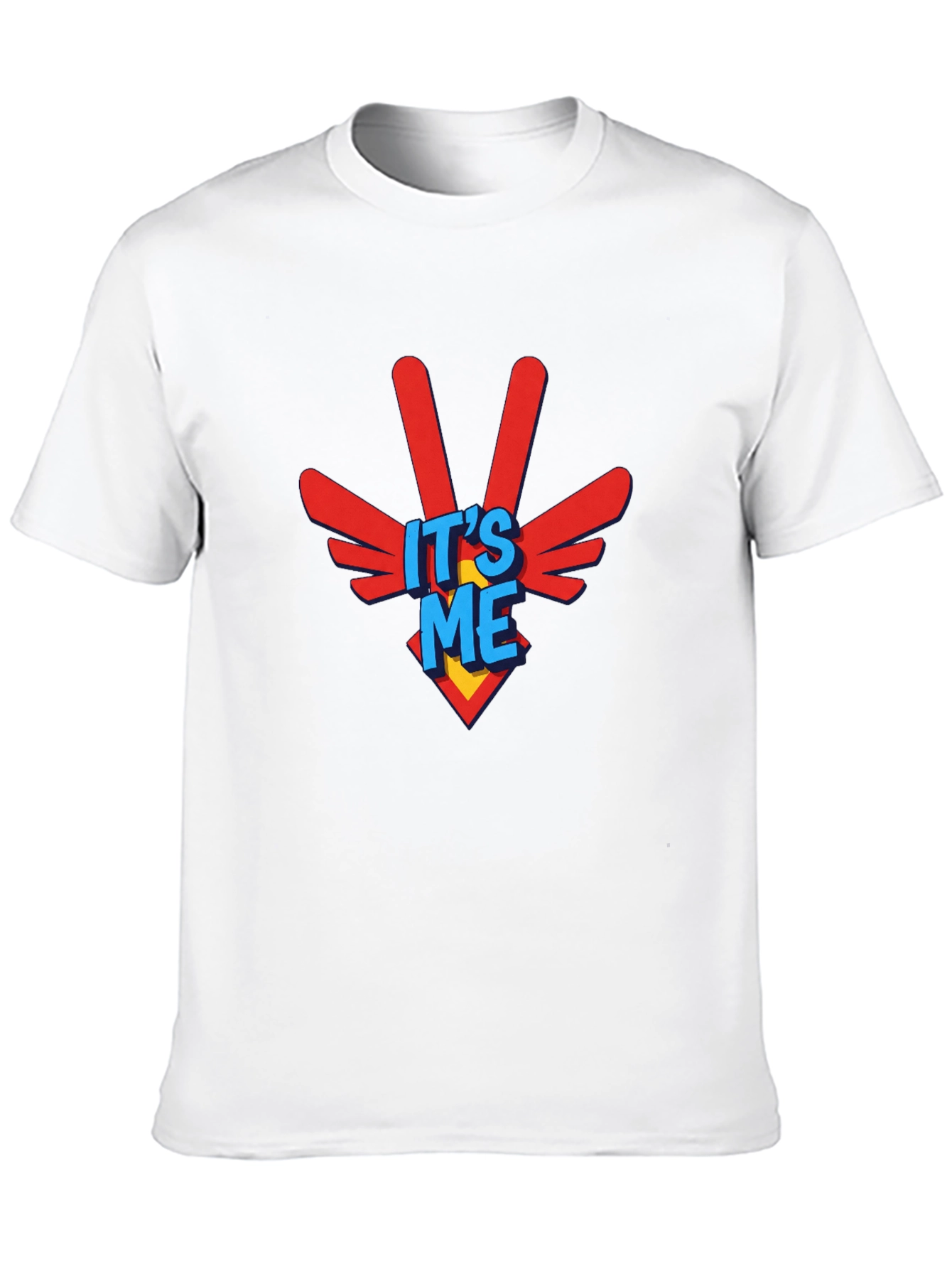 Its Me! Graphic Print Black Crew Neck T-Shirt