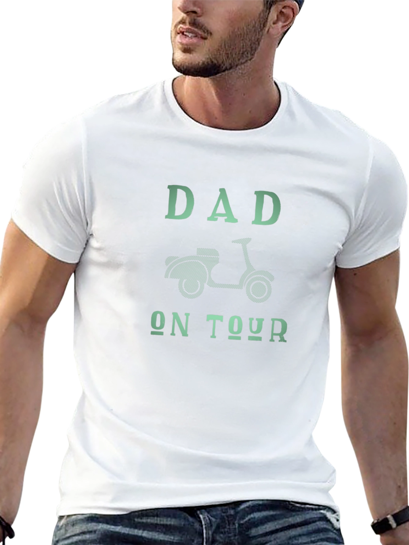 Dad On Tour T-Shirt - Scooter Graphic Tee