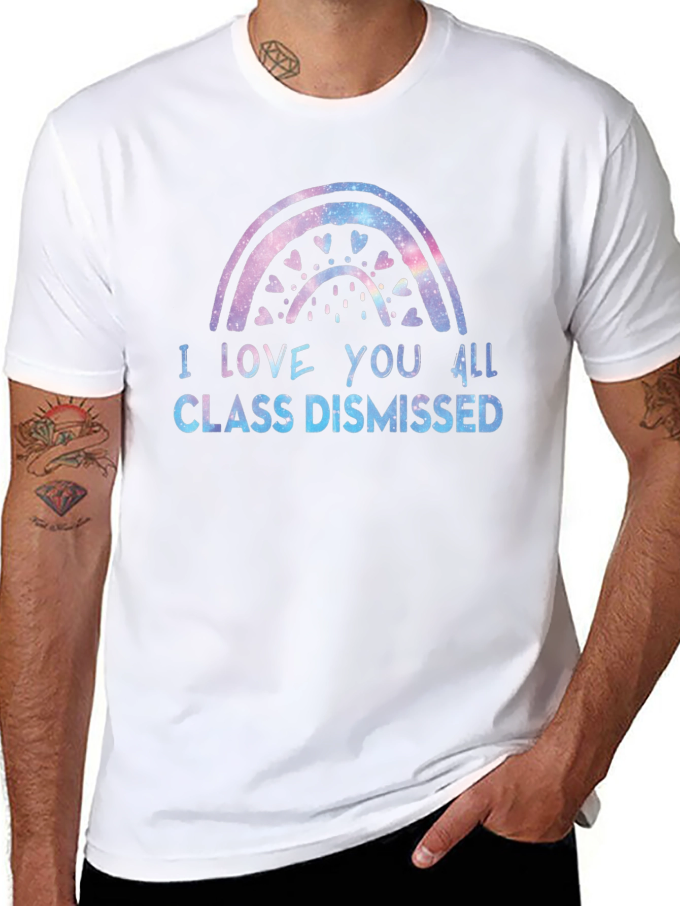 I Love You All Class Dismissed Black T-Shirt