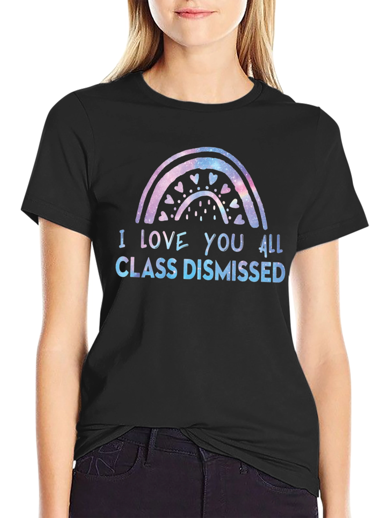 I Love You All Class Dismissed Black T-Shirt