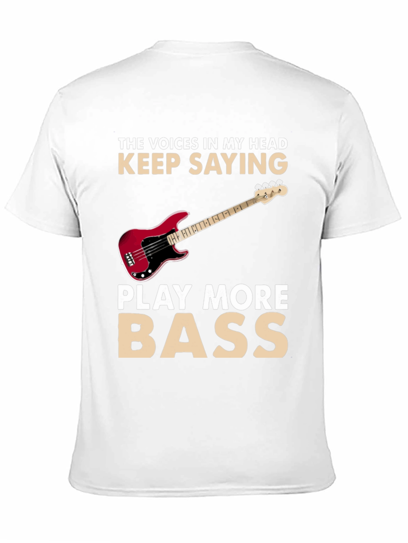 Play More Bass Funny Music T-Shirt