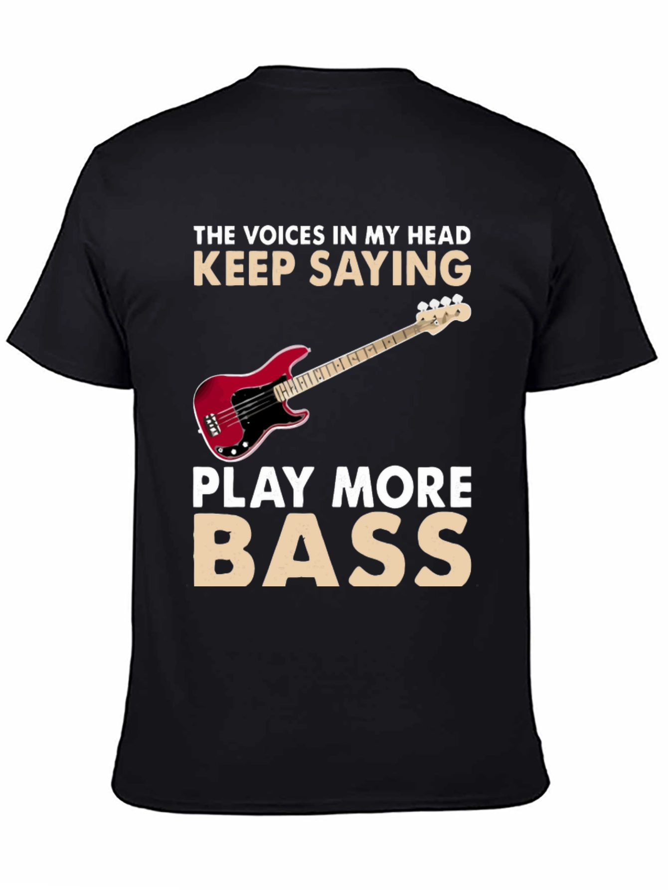 Play More Bass Funny Music T-Shirt