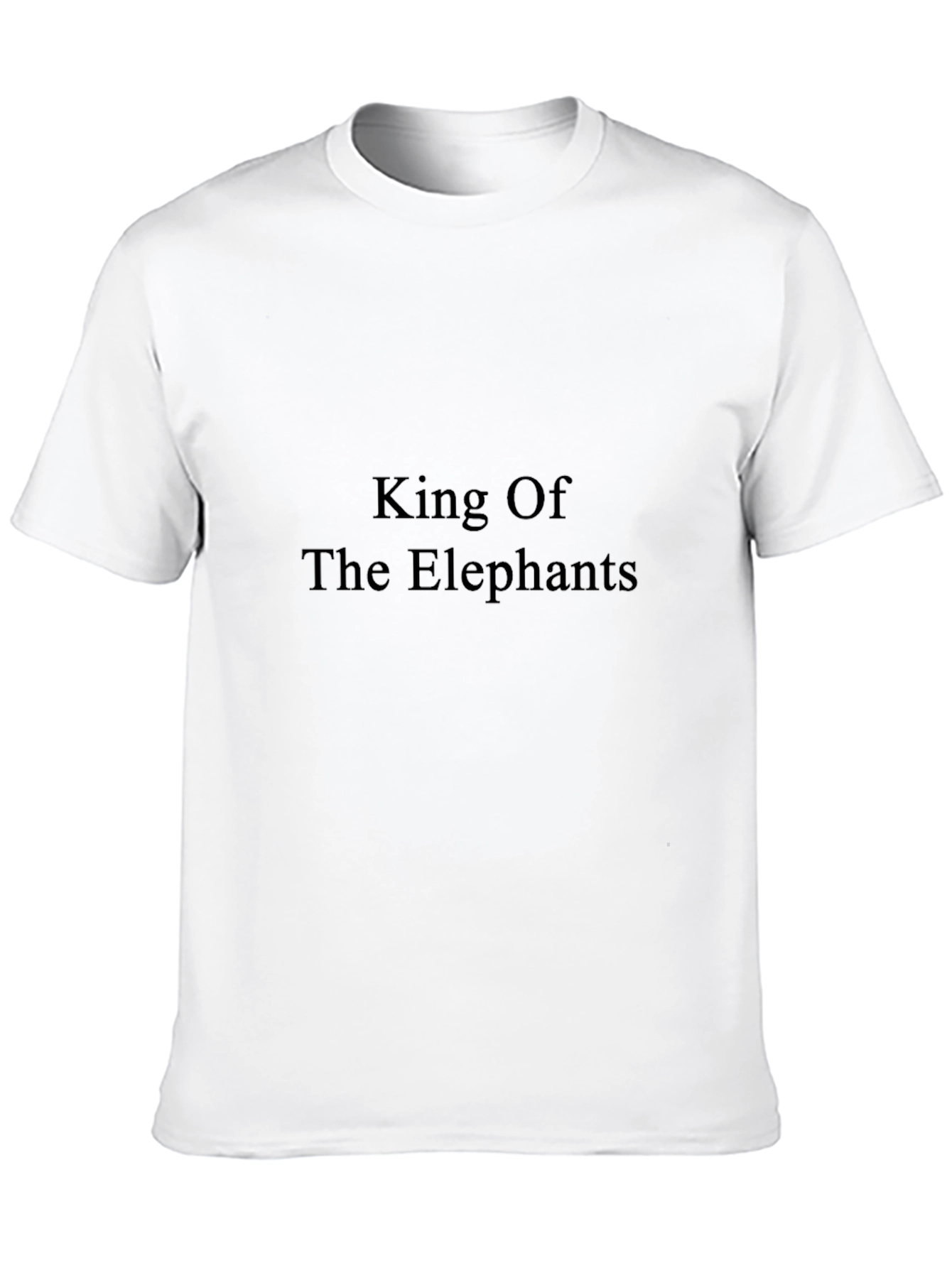 King Of The Elephants Black T-Shirt