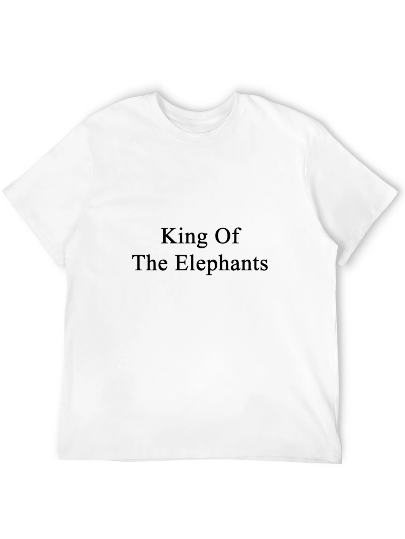 King Of The Elephants Black T-Shirt