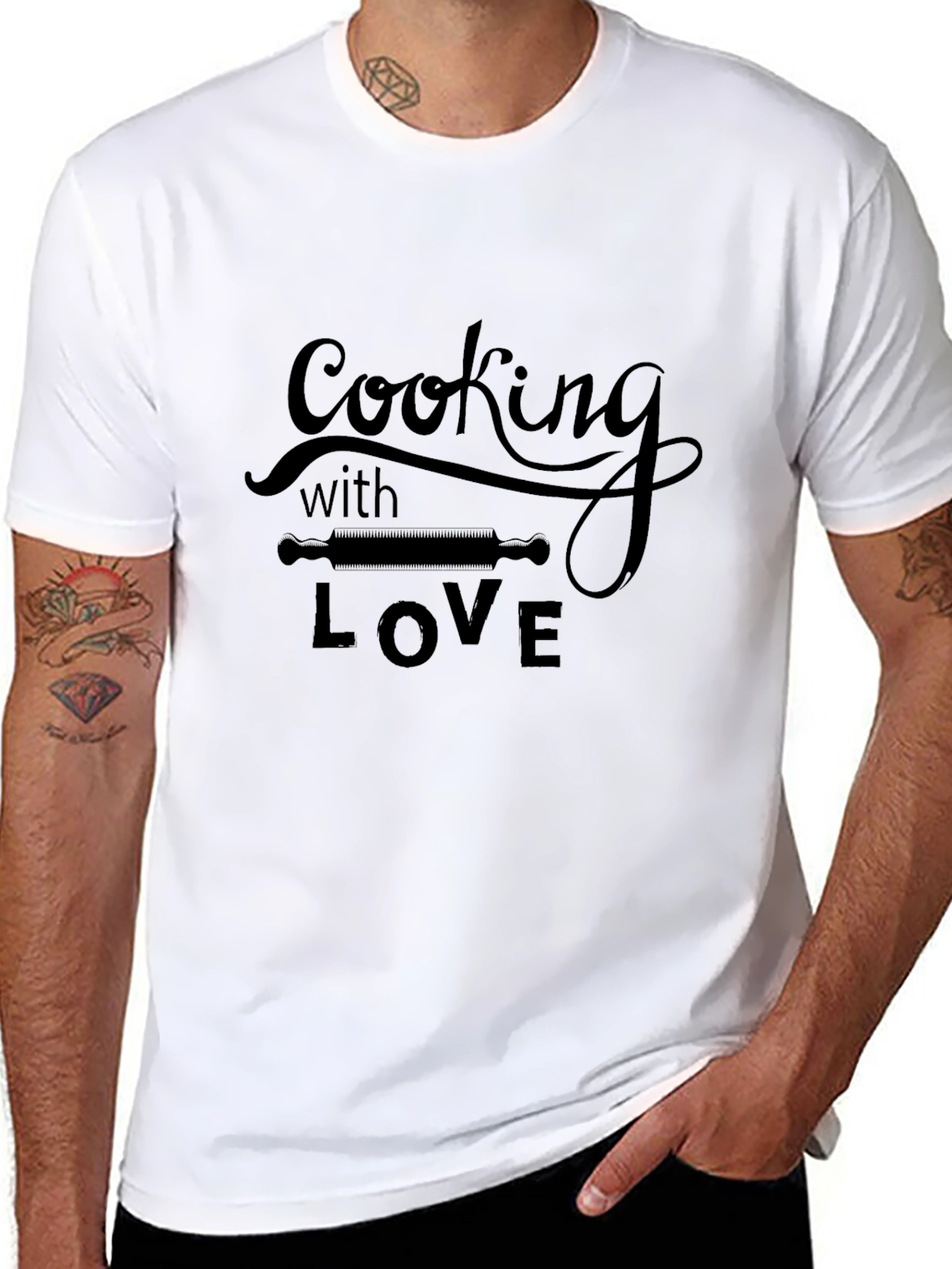 Cooking with Love Black T-Shirt
