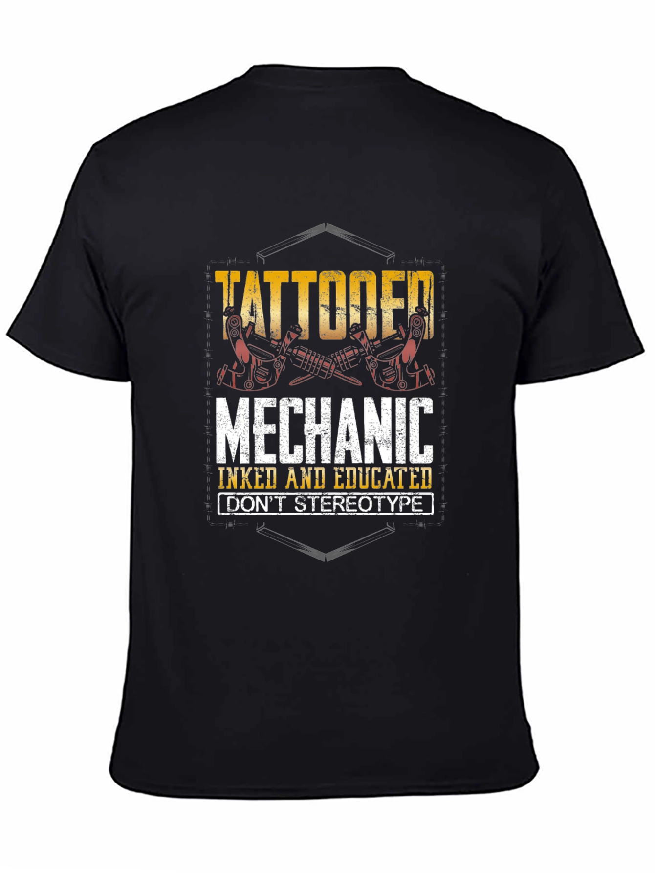 Tattooed Mechanic T-Shirt - Inked & Educated