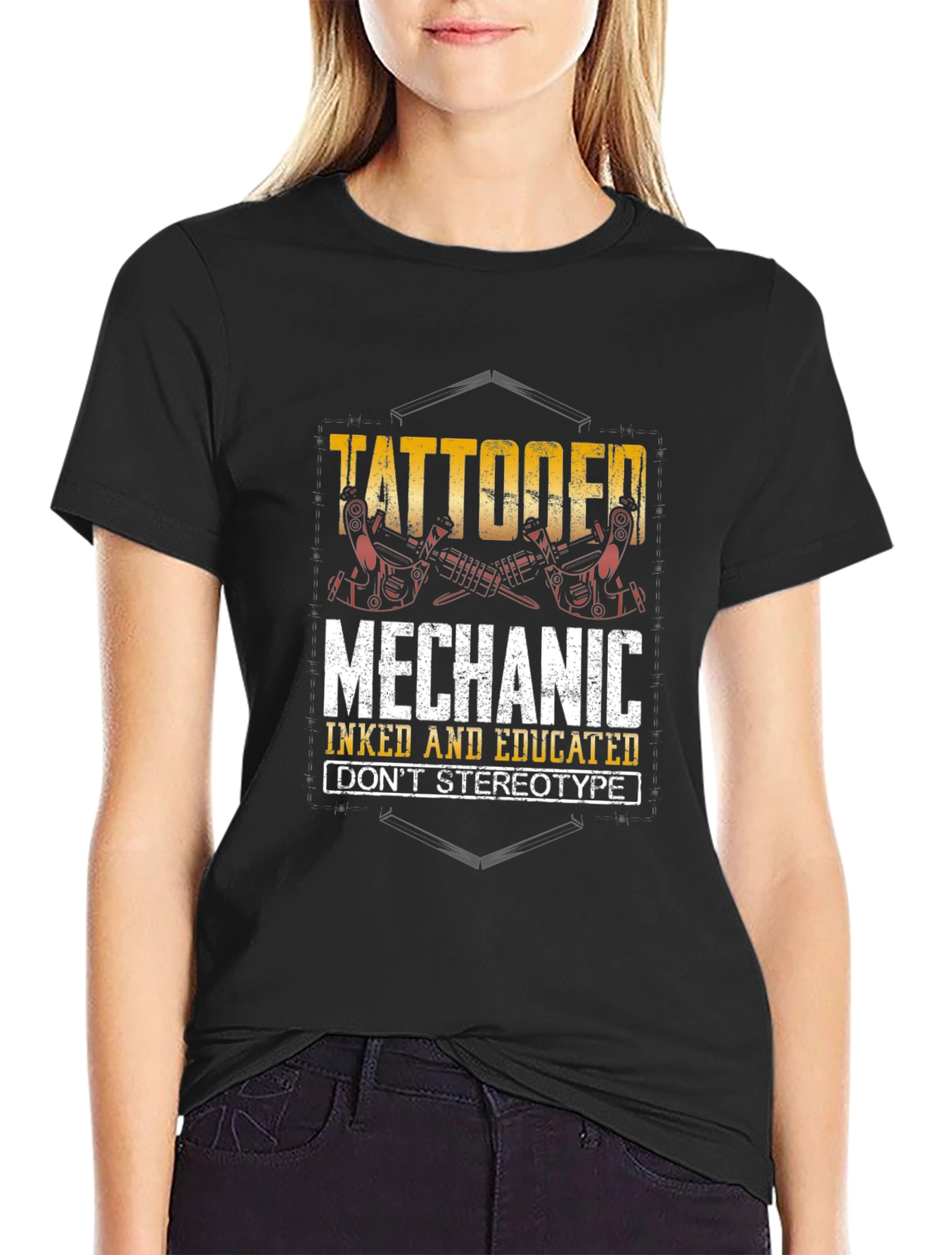 Tattooed Mechanic T-Shirt - Inked & Educated