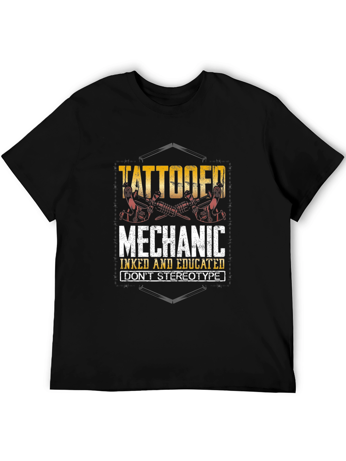 Tattooed Mechanic T-Shirt - Inked & Educated