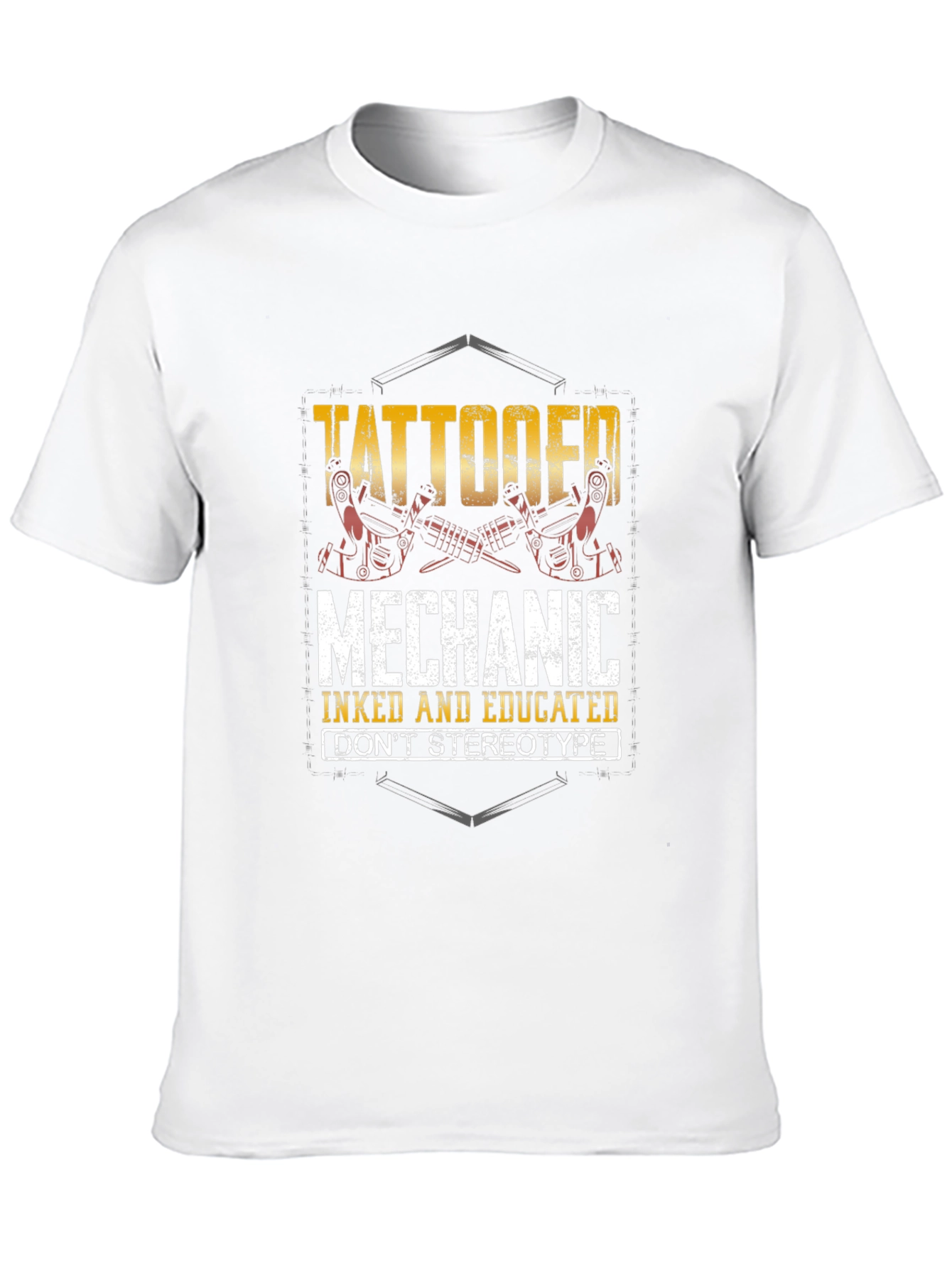 Tattooed Mechanic T-Shirt - Inked & Educated