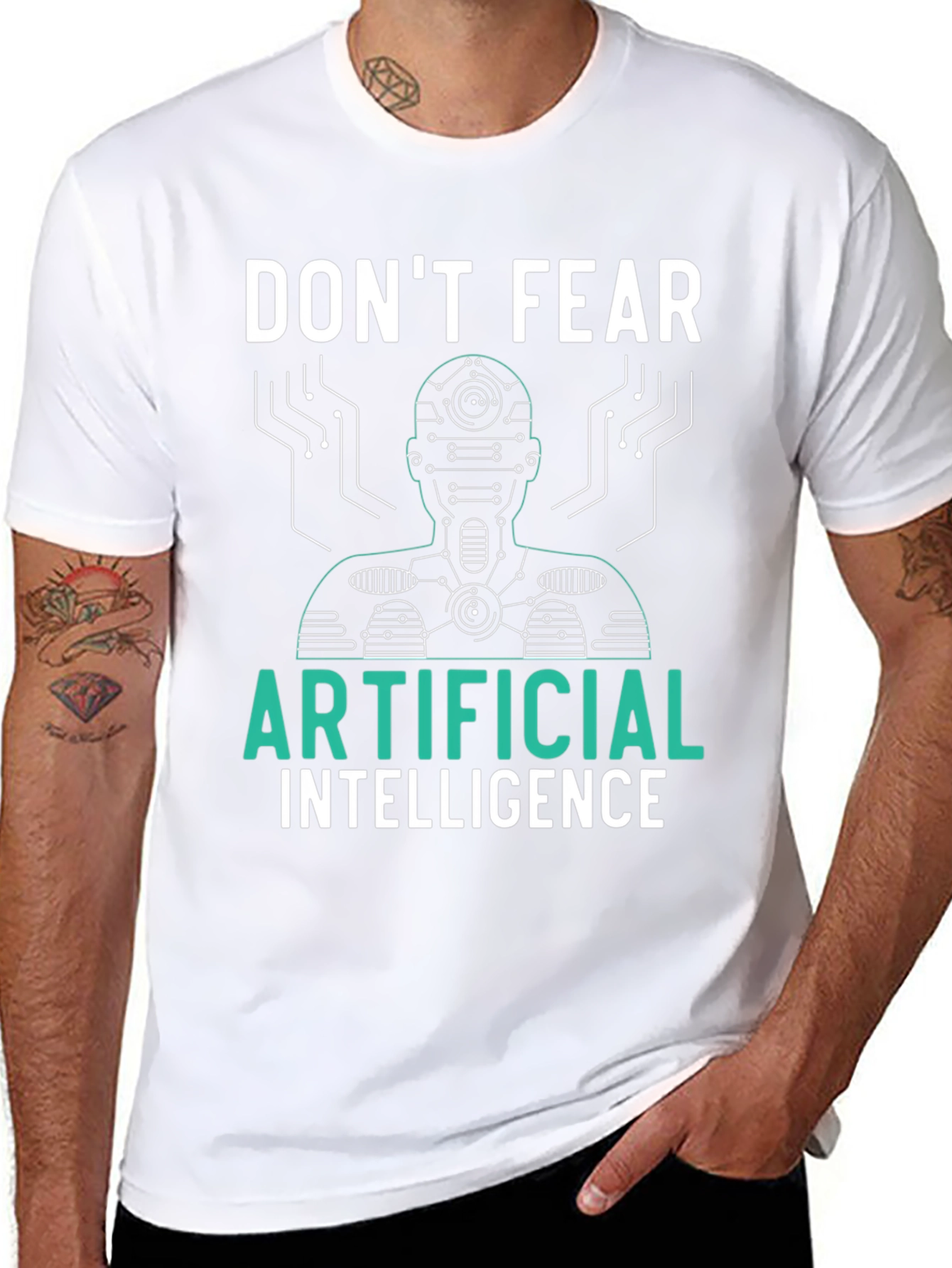 Dont Fear Artificial Intelligence Graphic Tee