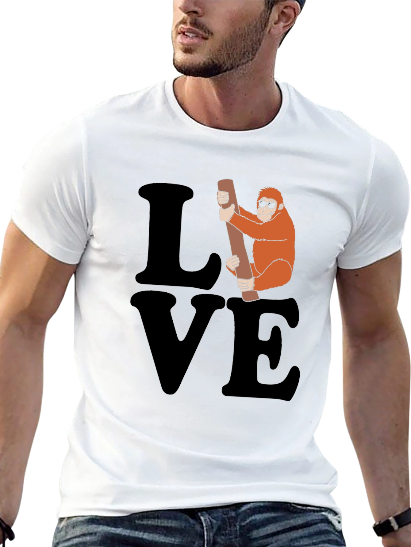 Love Orangutan T-Shirt - Funny Ape Graphic Tee