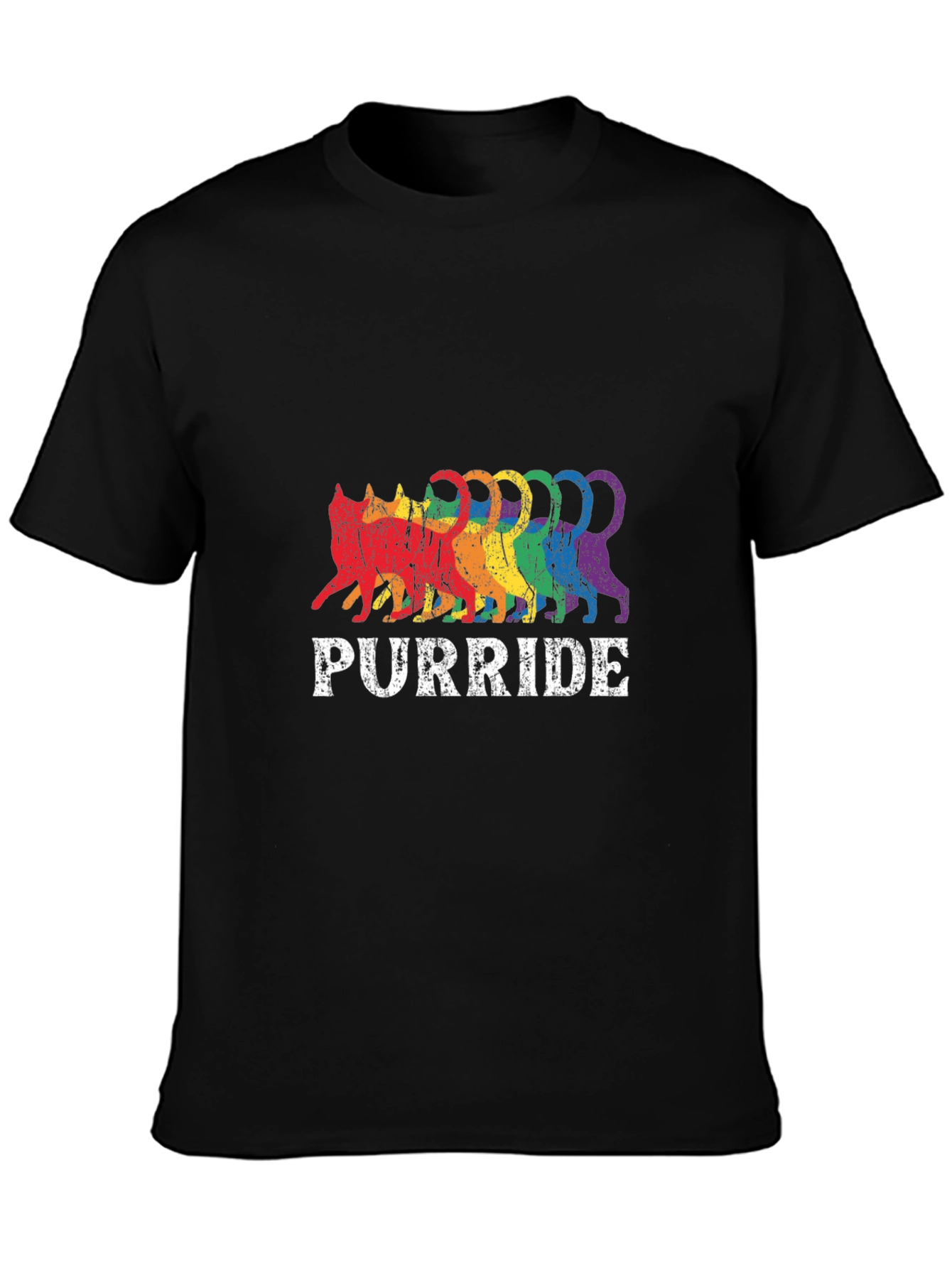 Purride Rainbow Cat T-Shirt
