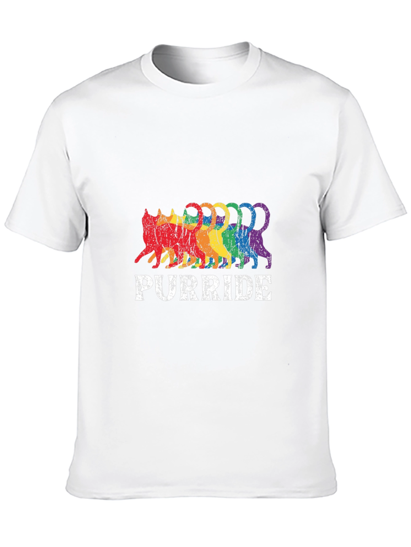 Purride Rainbow Cat T-Shirt