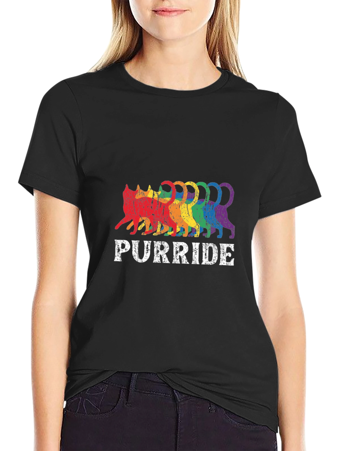 Purride Rainbow Cat T-Shirt