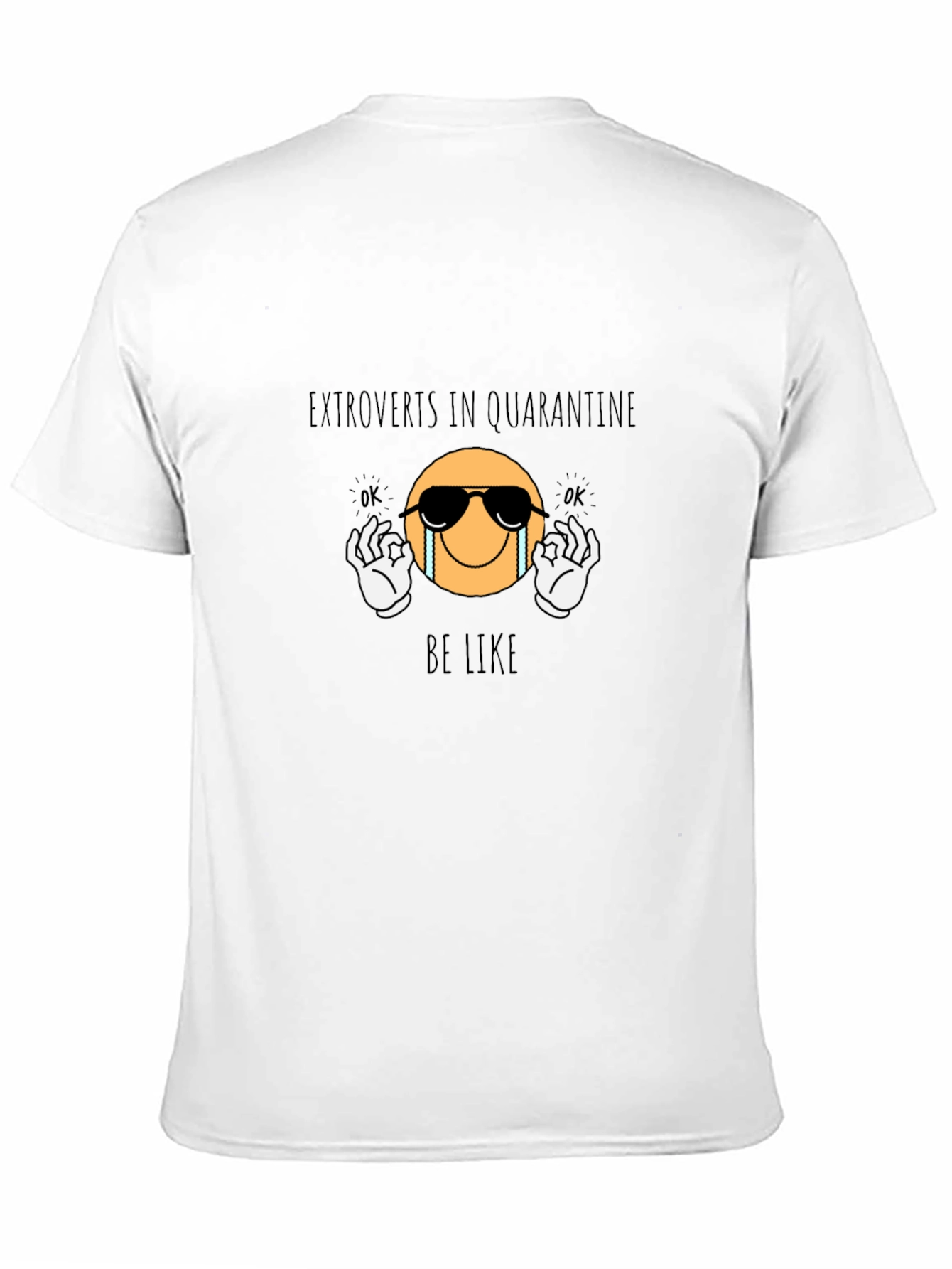 Extroverts in Quarantine Black Graphic Tee
