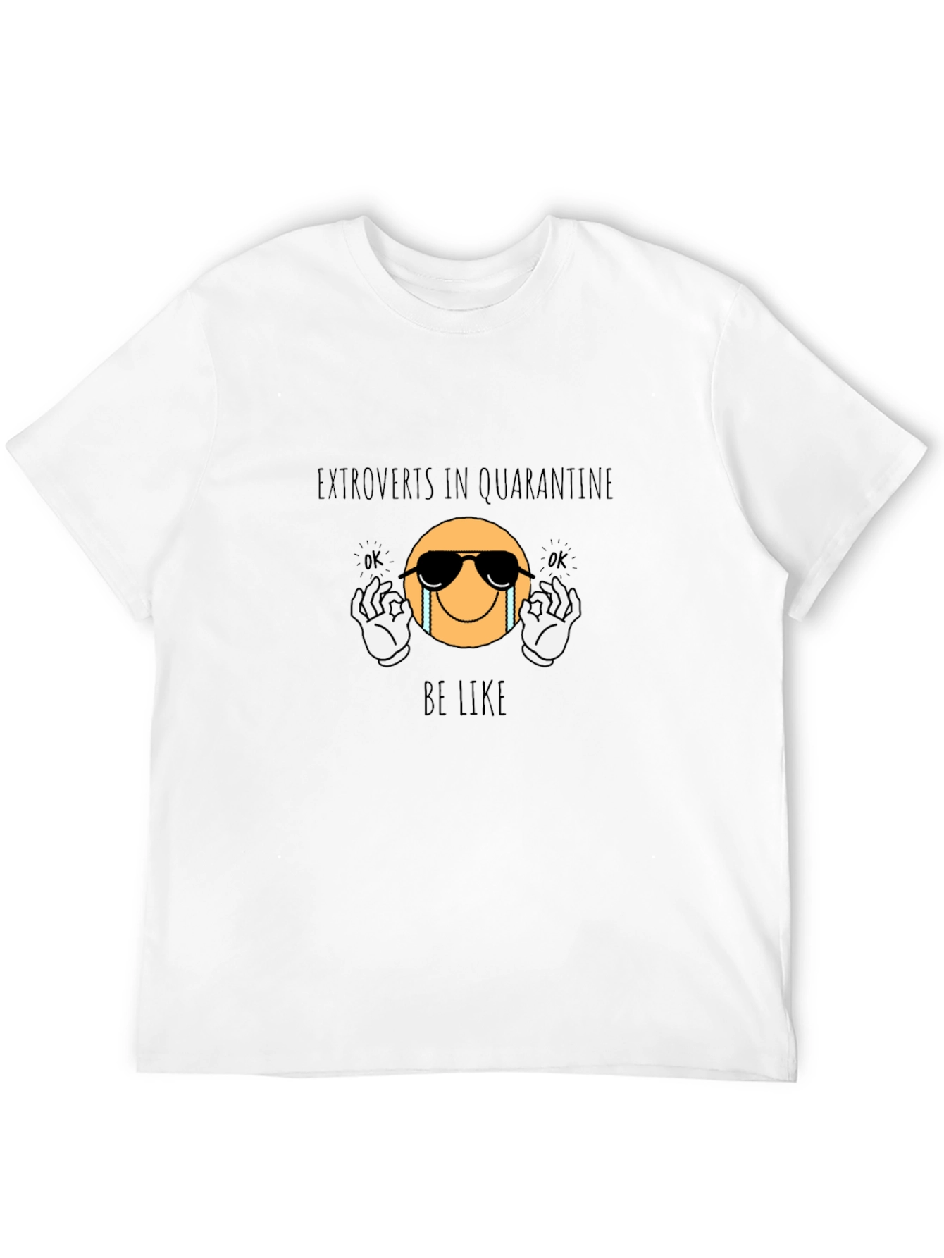 Extroverts in Quarantine Black Graphic Tee