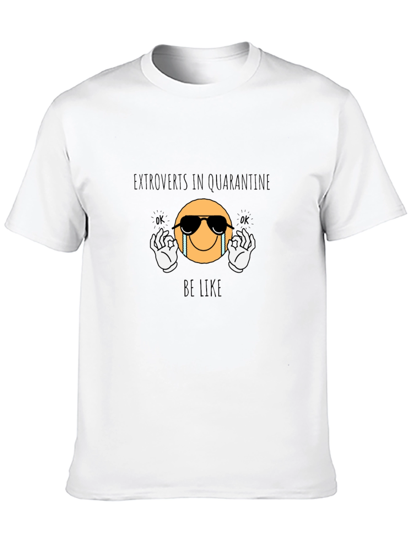 Extroverts in Quarantine Black Graphic Tee