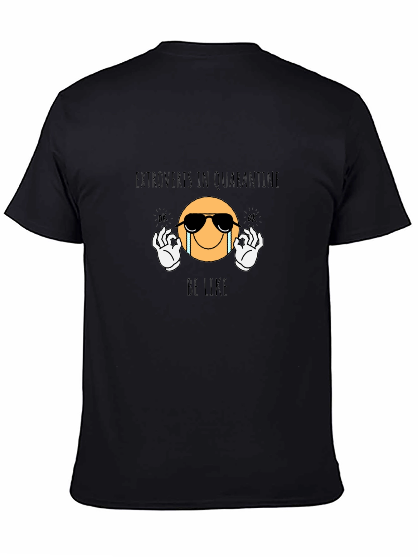 Extroverts in Quarantine Black Graphic Tee
