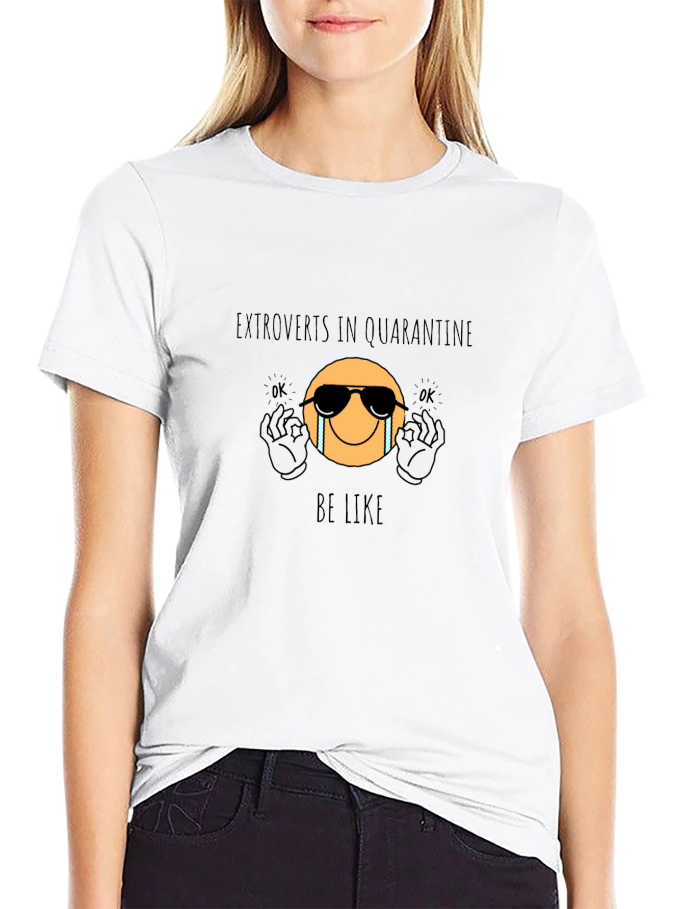Extroverts in Quarantine Black Graphic Tee