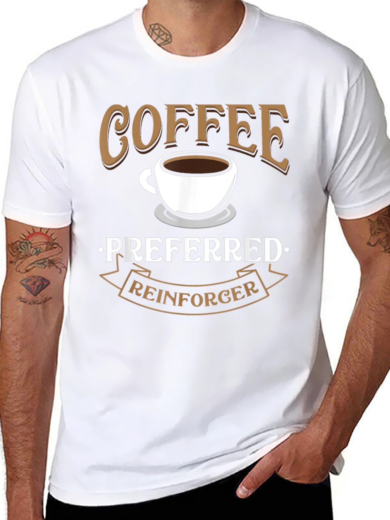 Coffee Preferred Reinforcer Black T-Shirt