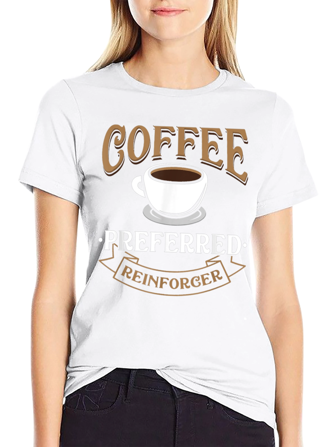 Coffee Preferred Reinforcer Black T-Shirt