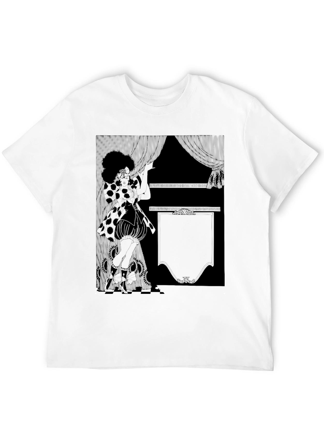Retro Graphic Print Black T-Shirt