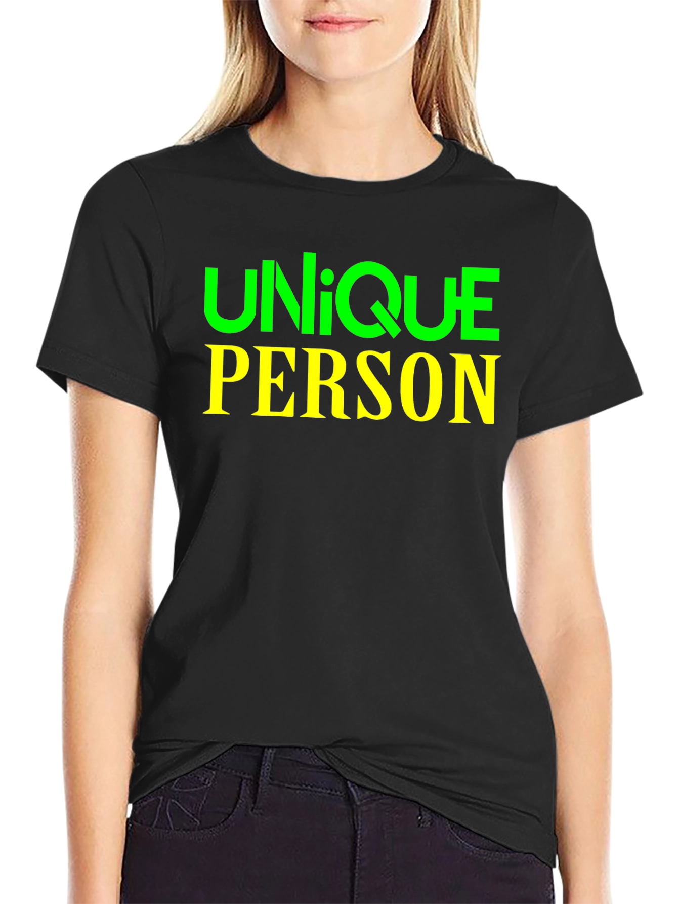 Unique Person T-Shirt | Black Graphic Tee