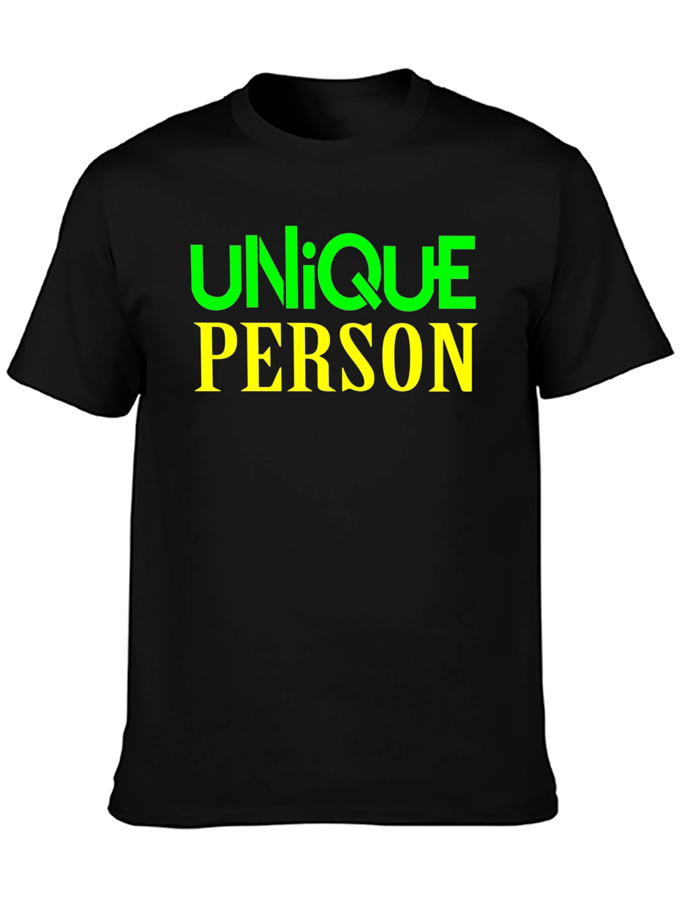 Unique Person T-Shirt | Black Graphic Tee
