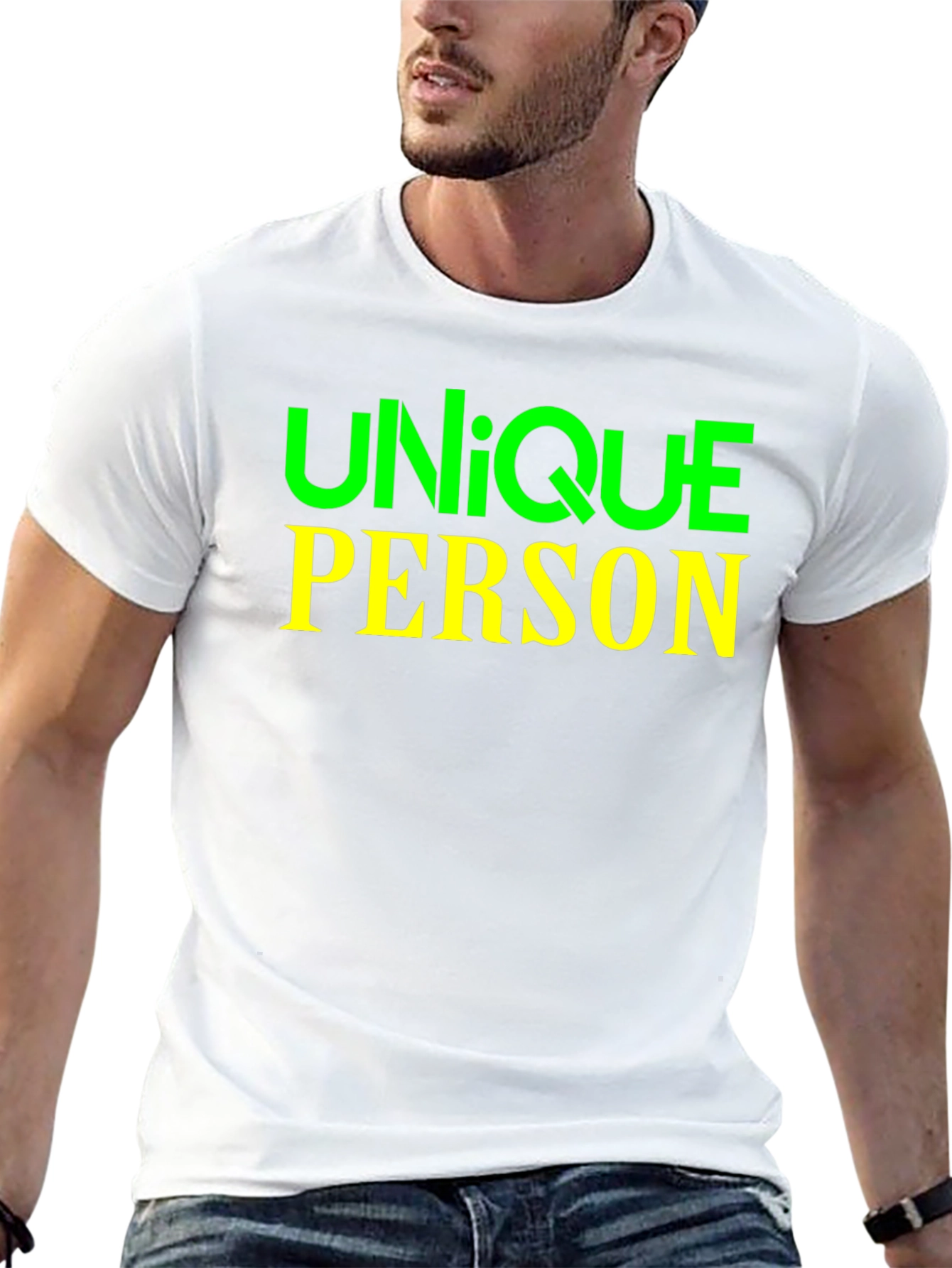 Unique Person T-Shirt | Black Graphic Tee