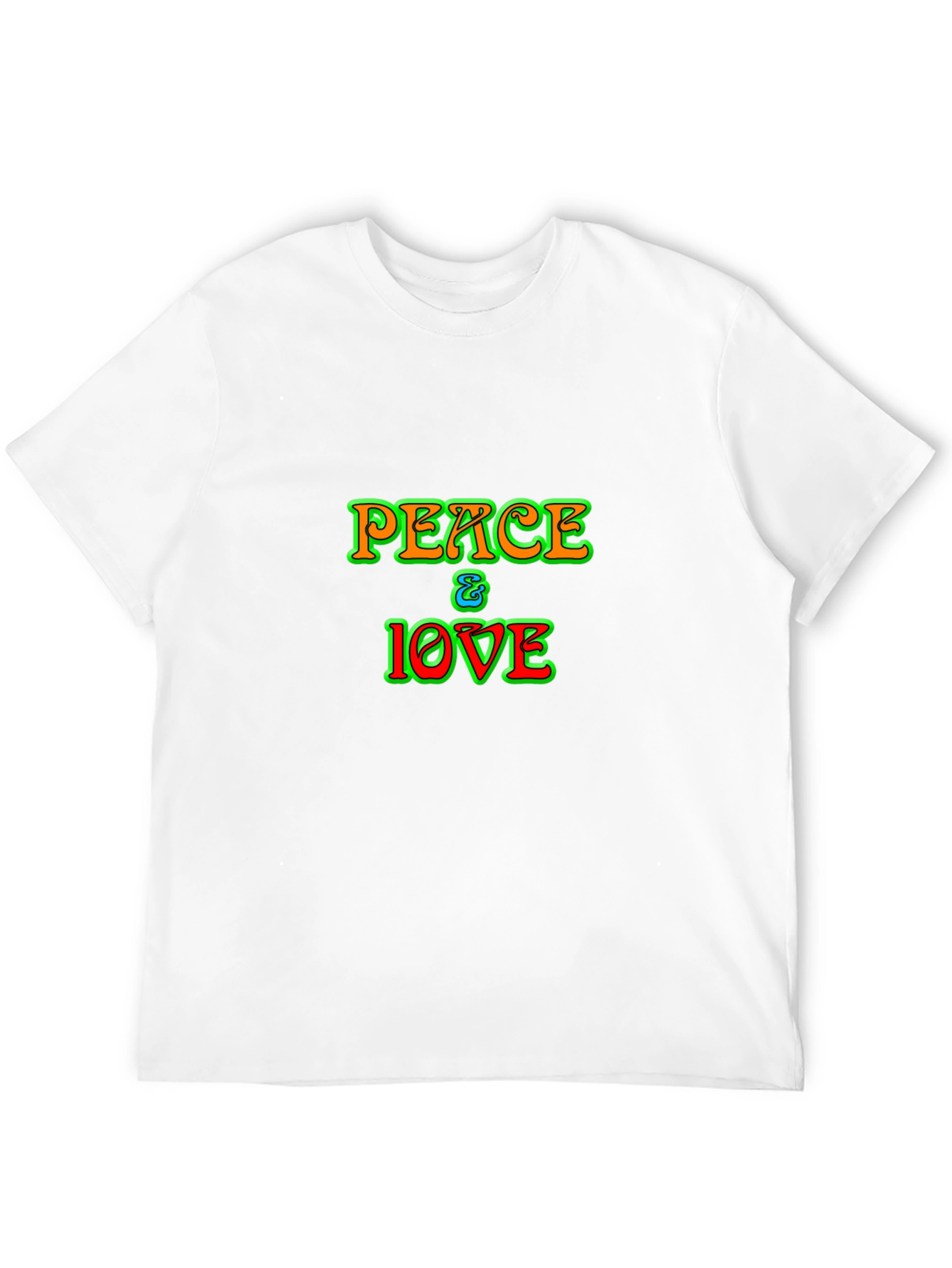 Peace & Love Graphic T-Shirt - Hippie Style