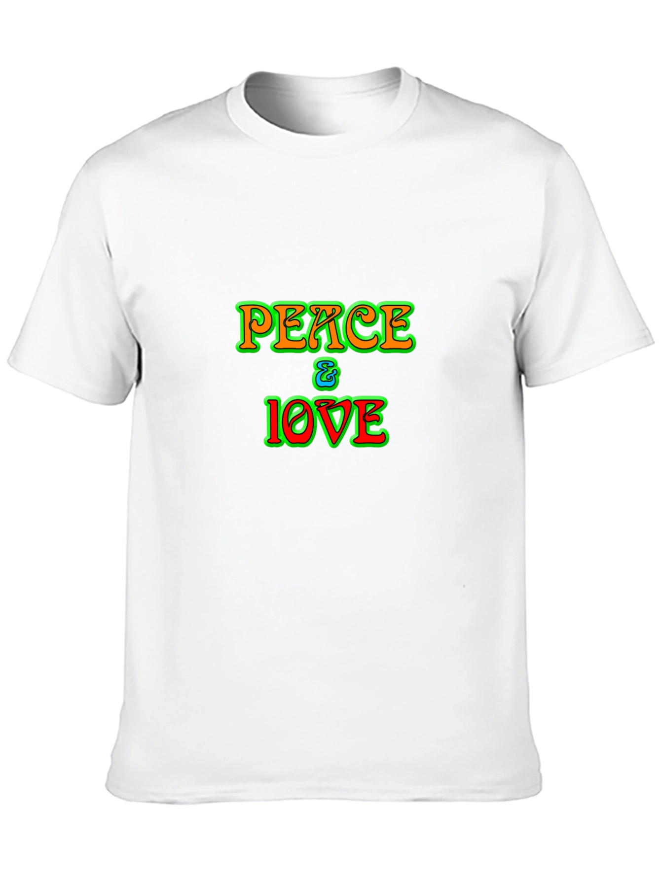 Peace & Love Graphic T-Shirt - Hippie Style