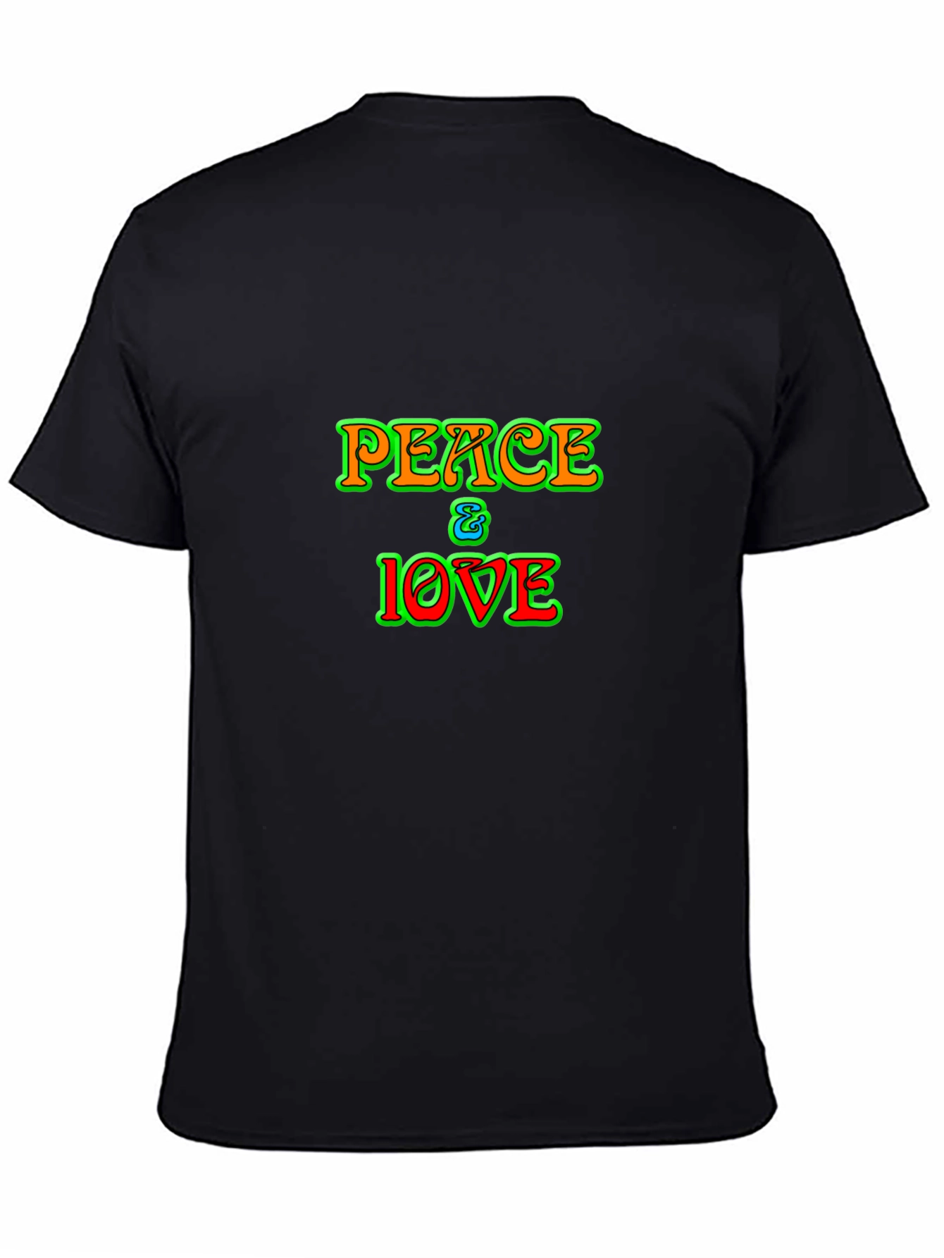 Peace & Love Graphic T-Shirt - Hippie Style