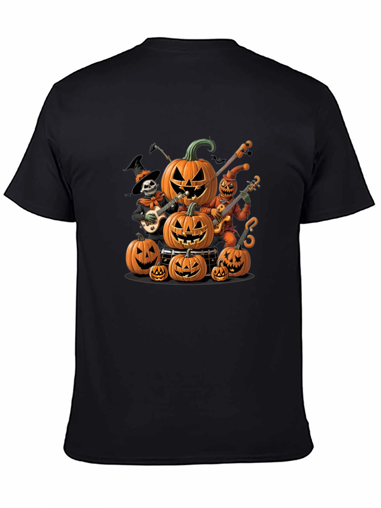 Halloween Pumpkin Band Graphic T-Shirt