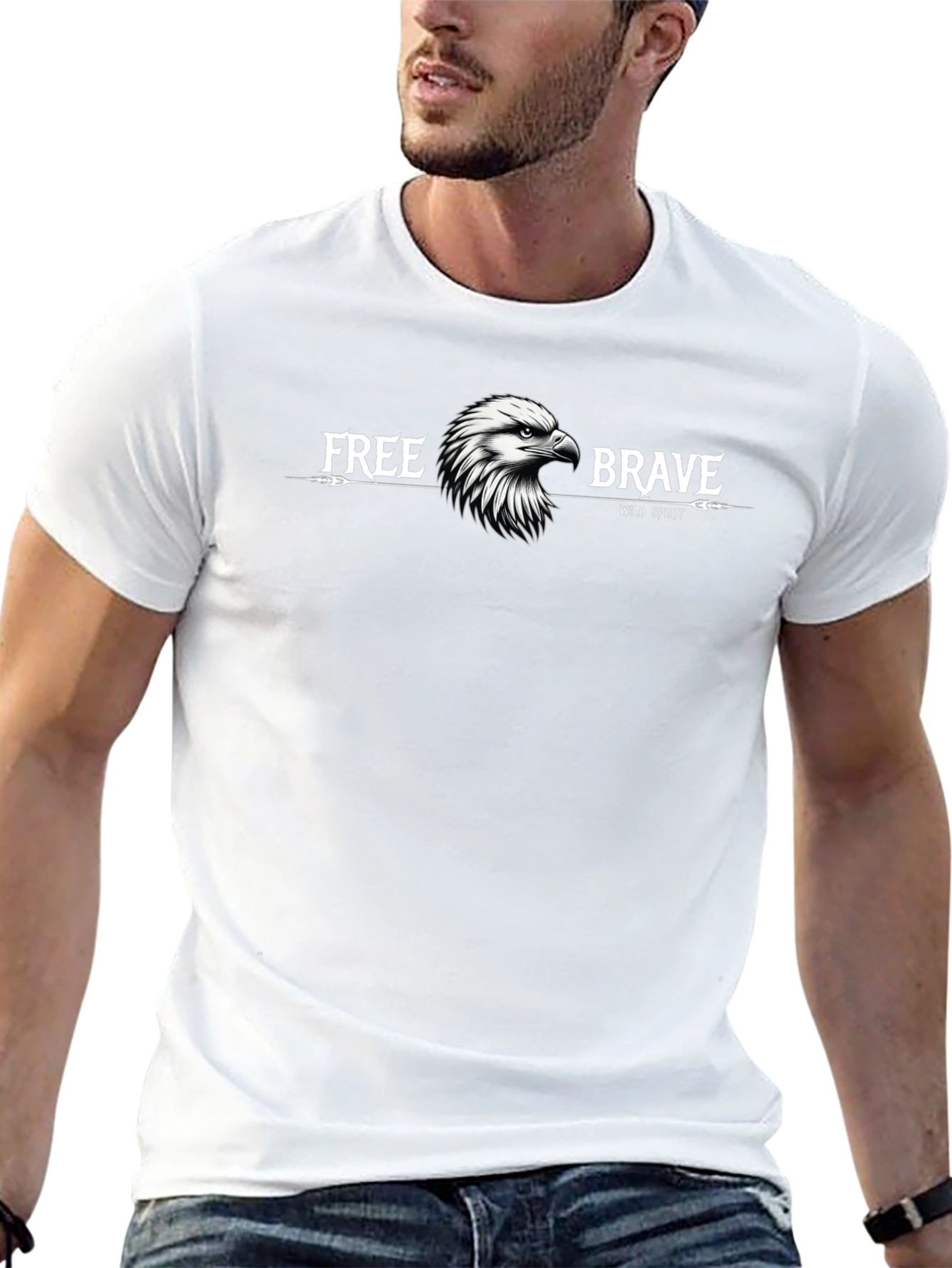 Free Brave Wild Spirit Graphic Tee
