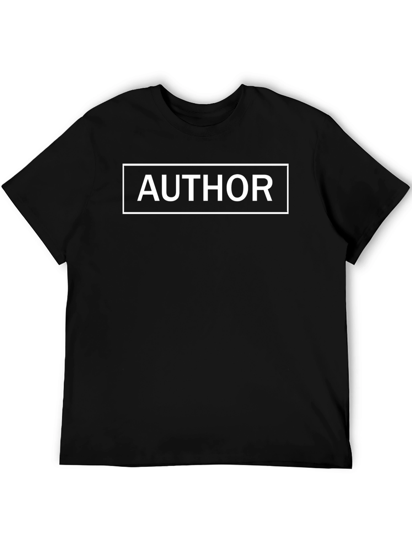 Author Graphic Tee - Stylish Black Cotton T-Shirt