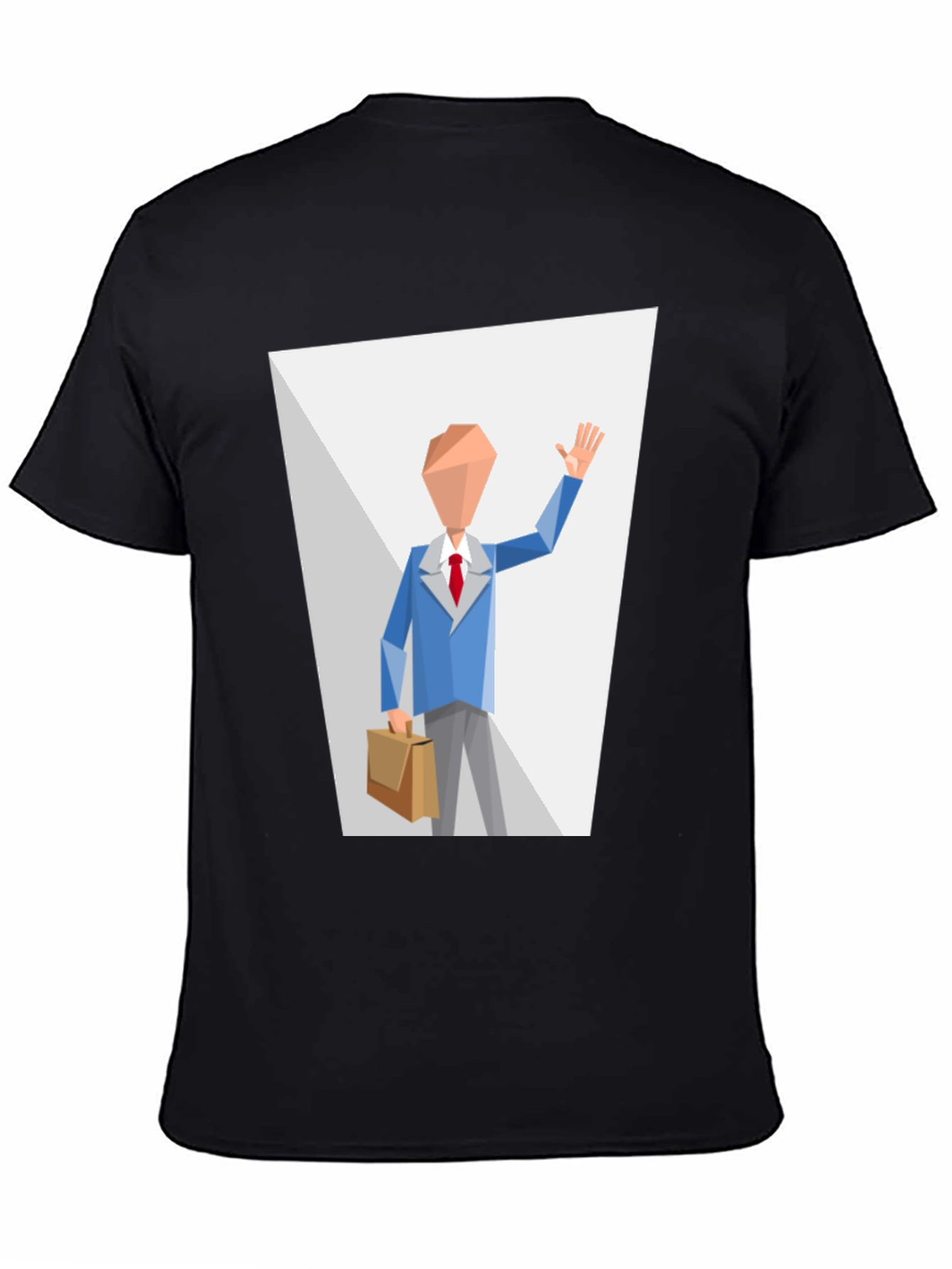Abstract Man in Suit Graphic T-Shirt