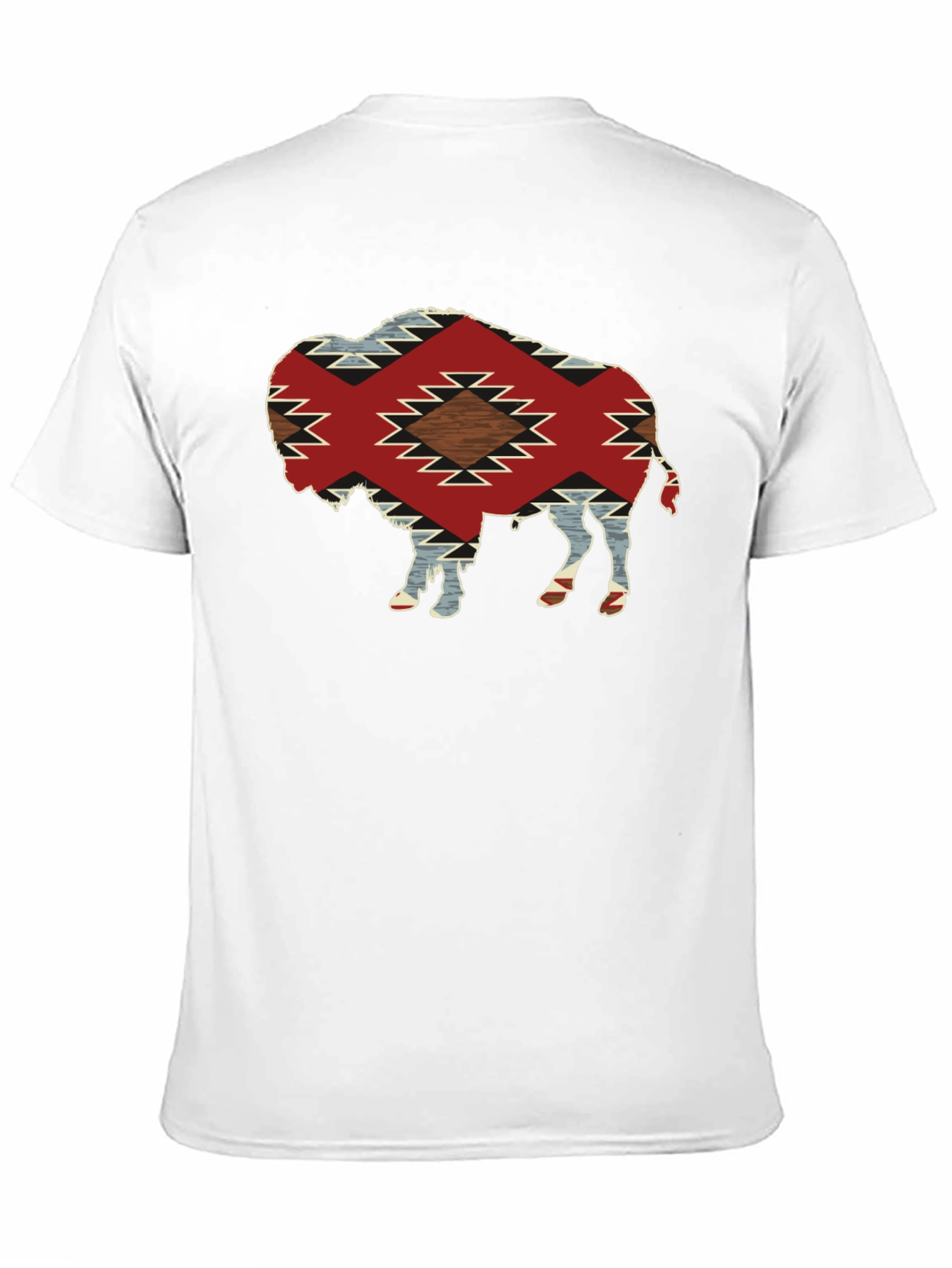 Buffalo Graphic Tee - Aztec Pattern