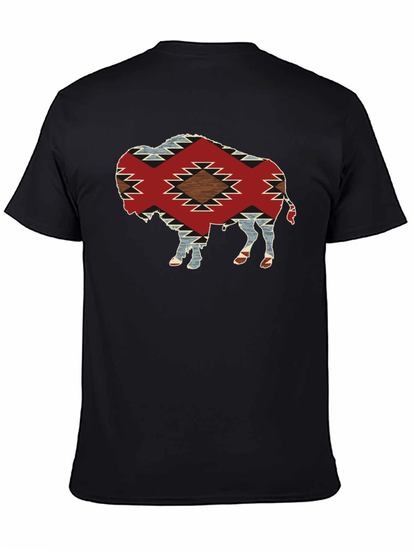Buffalo Graphic Tee - Aztec Pattern
