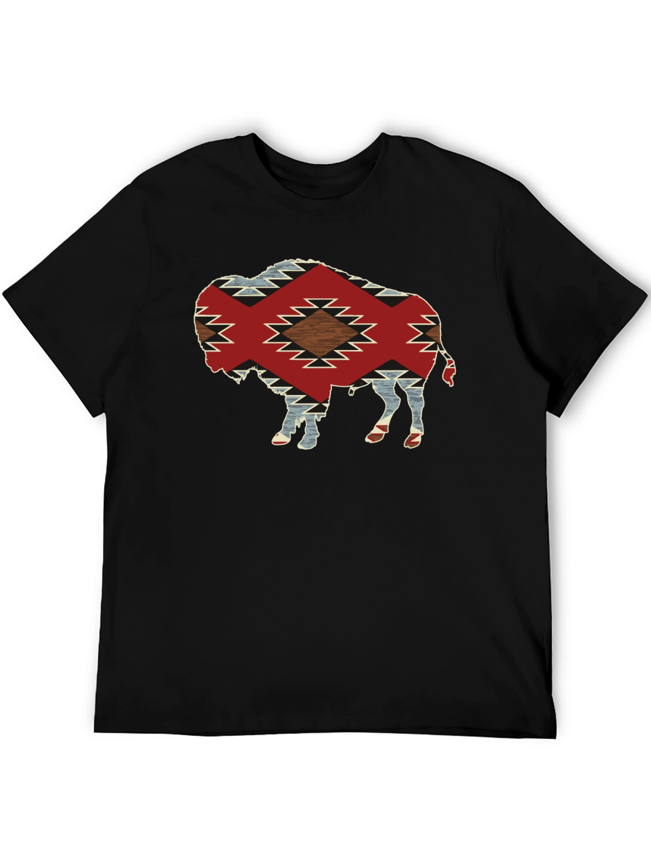 Buffalo Graphic Tee - Aztec Pattern