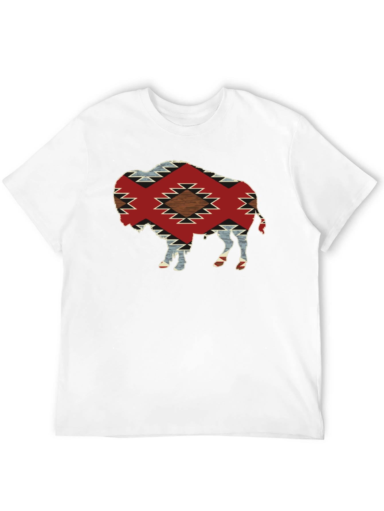 Buffalo Graphic Tee - Aztec Pattern