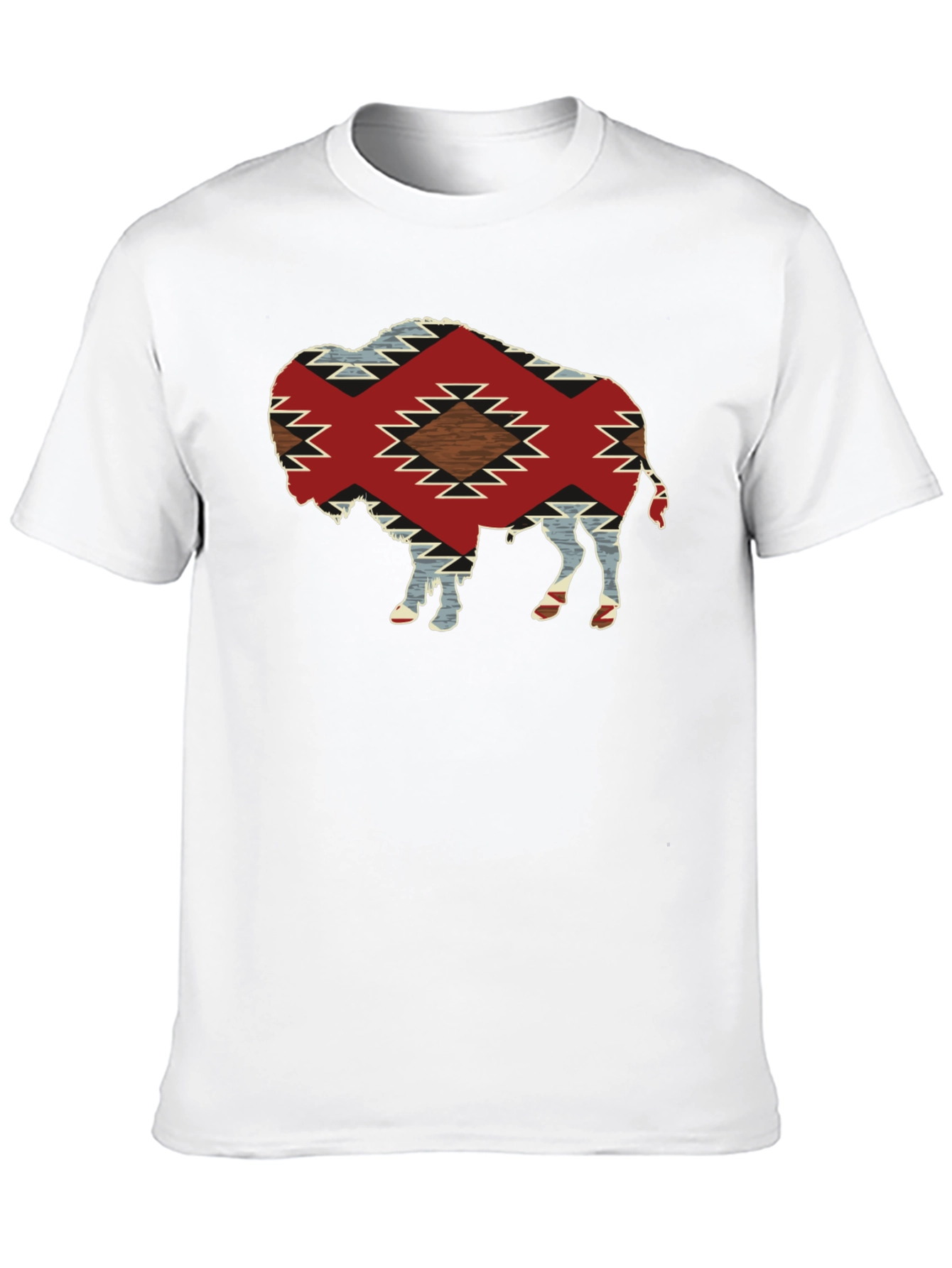 Buffalo Graphic Tee - Aztec Pattern