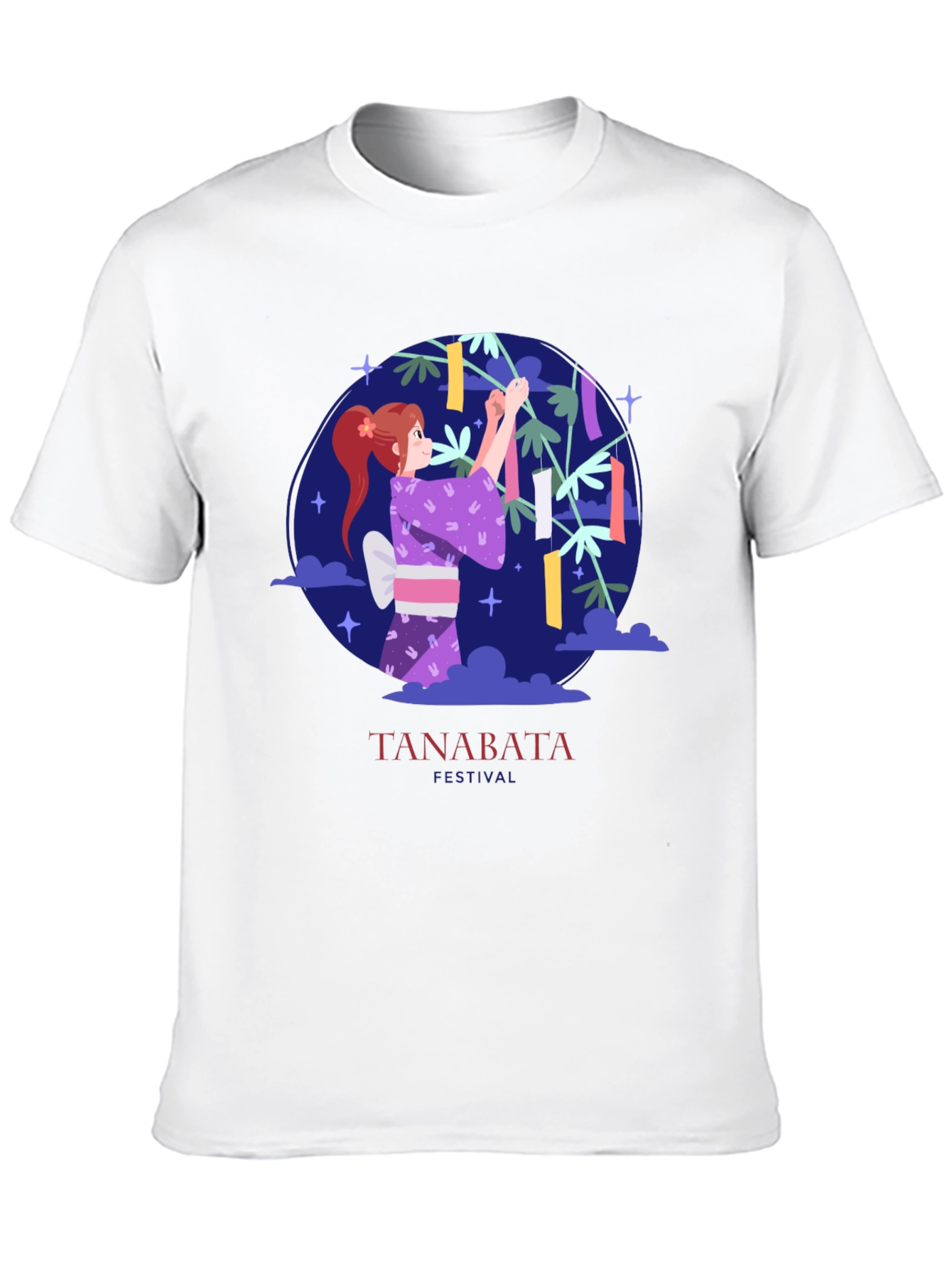 Tanabata Festival Graphic Tee - Black