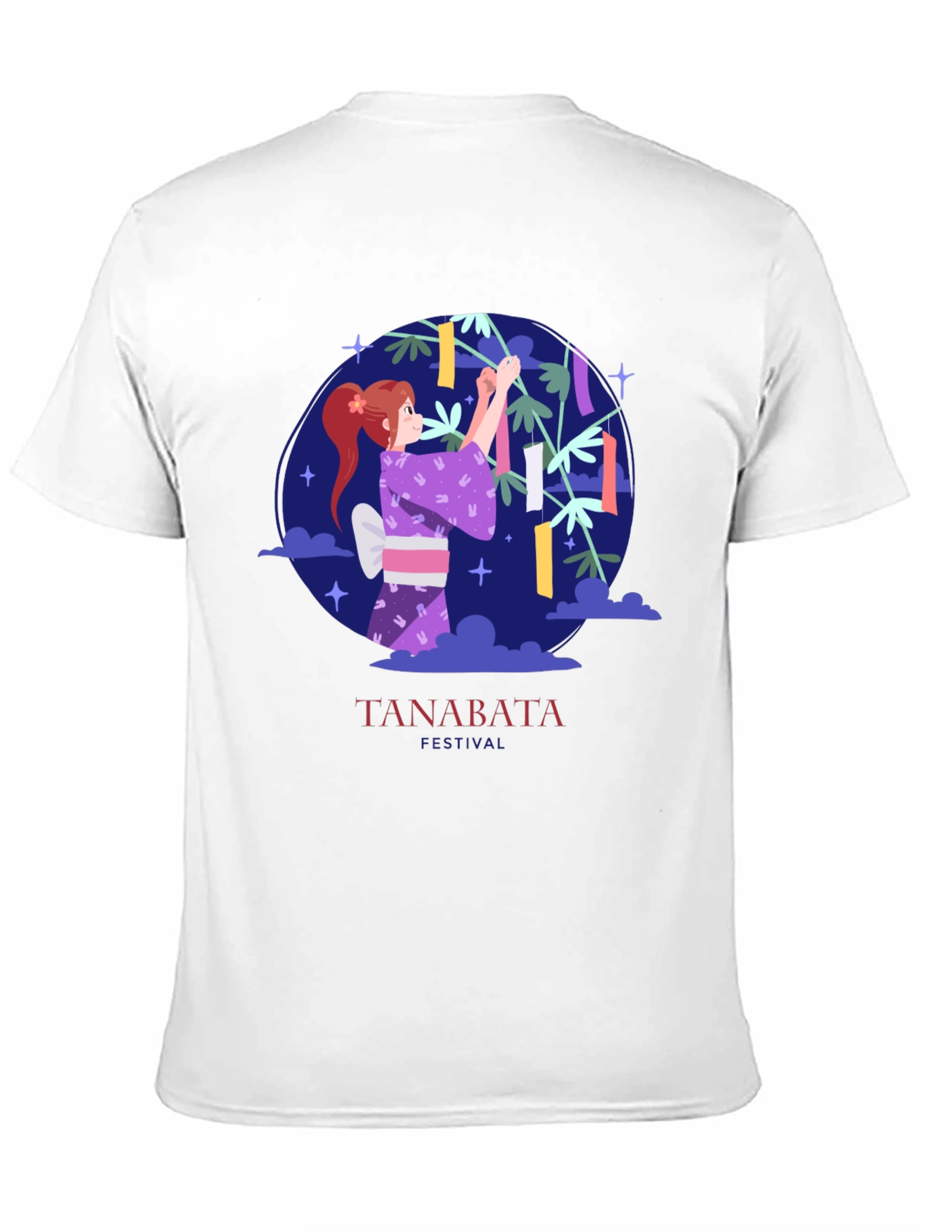 Tanabata Festival Graphic Tee - Black