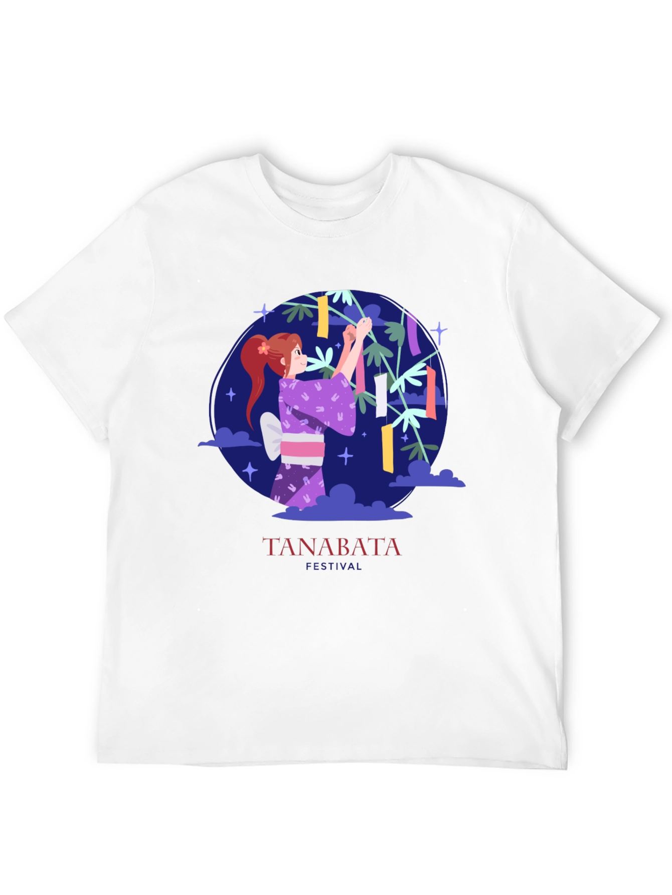 Tanabata Festival Graphic Tee - Black
