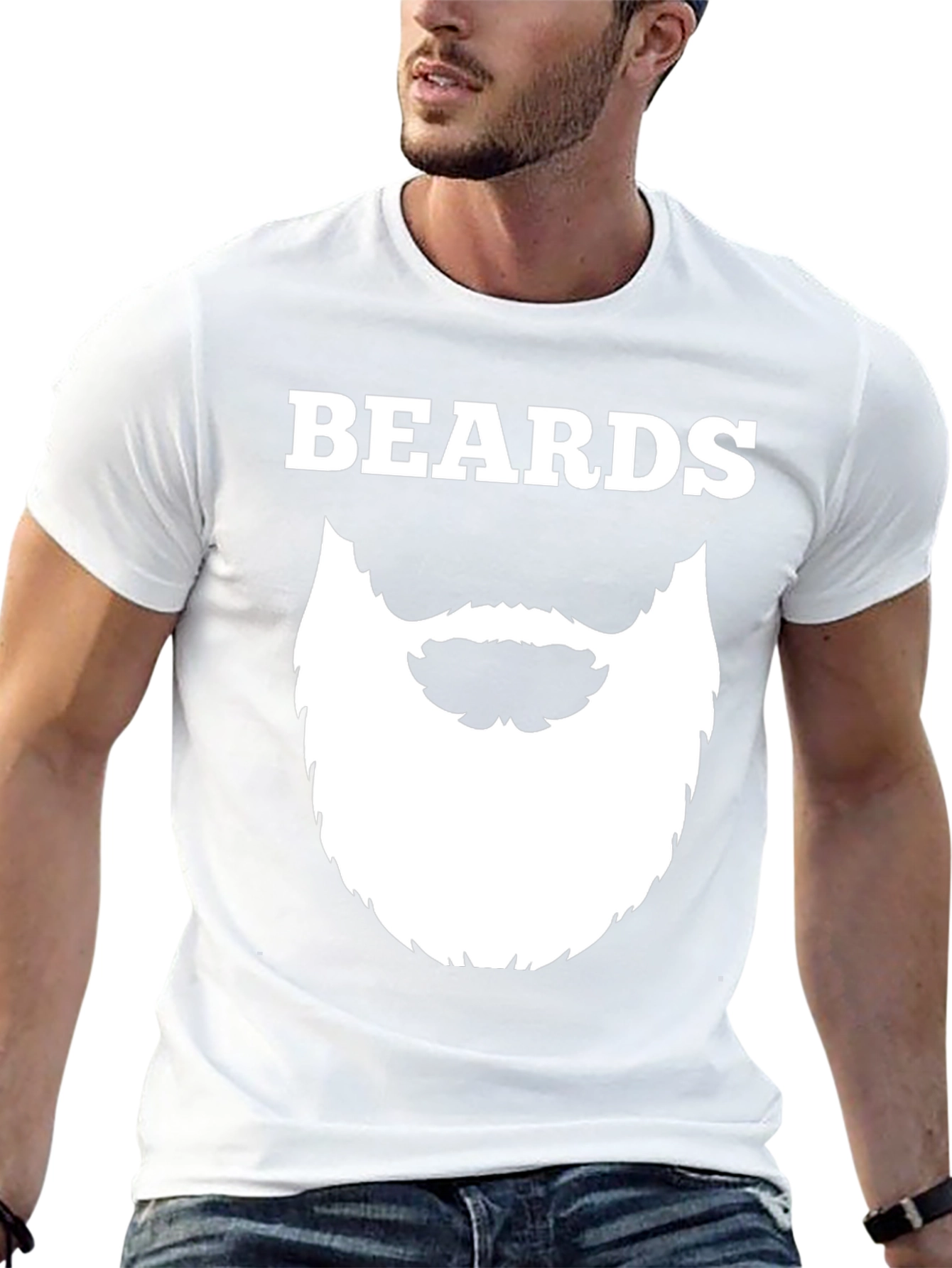 Beards Graphic T-Shirt - Funny Novelty Tee