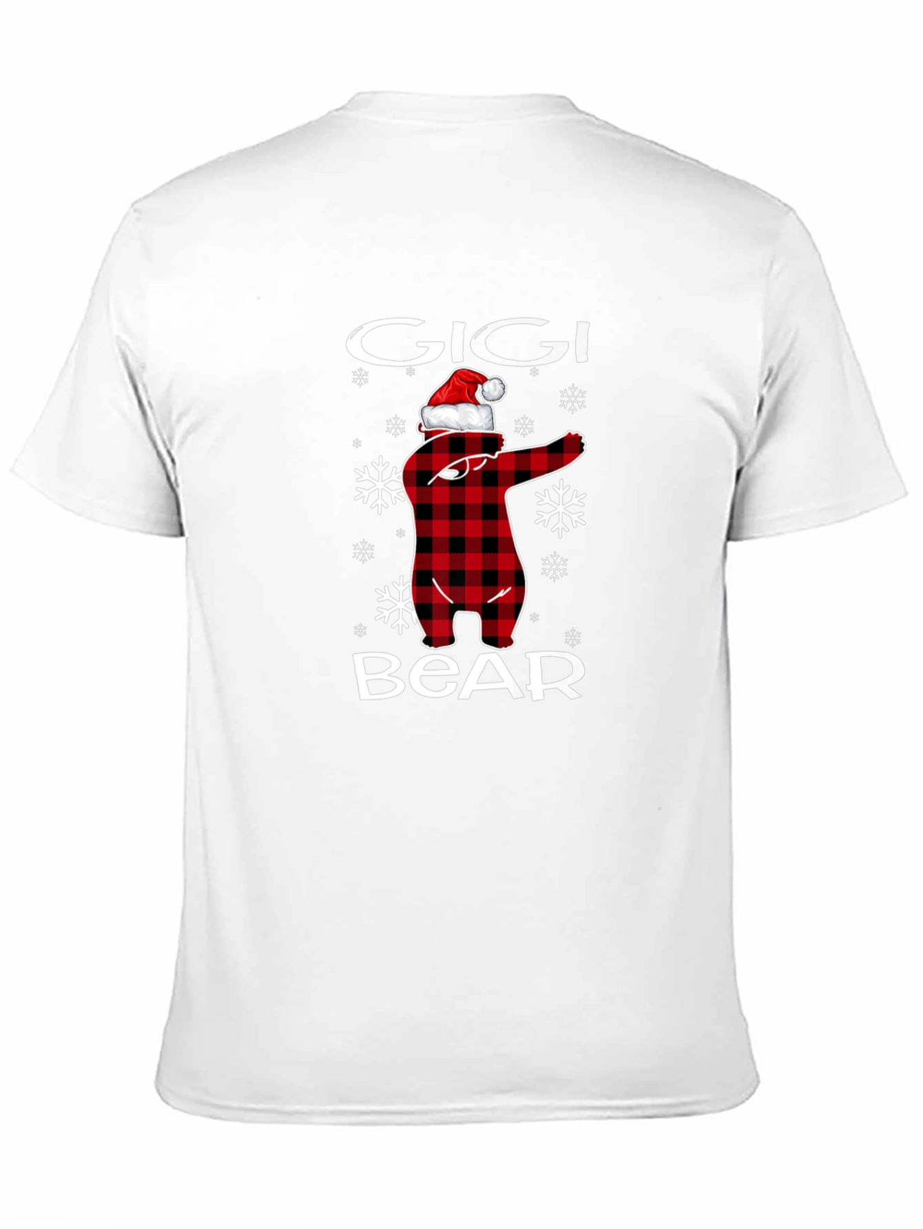 Gigi Bear Plaid Christmas T-Shirt
